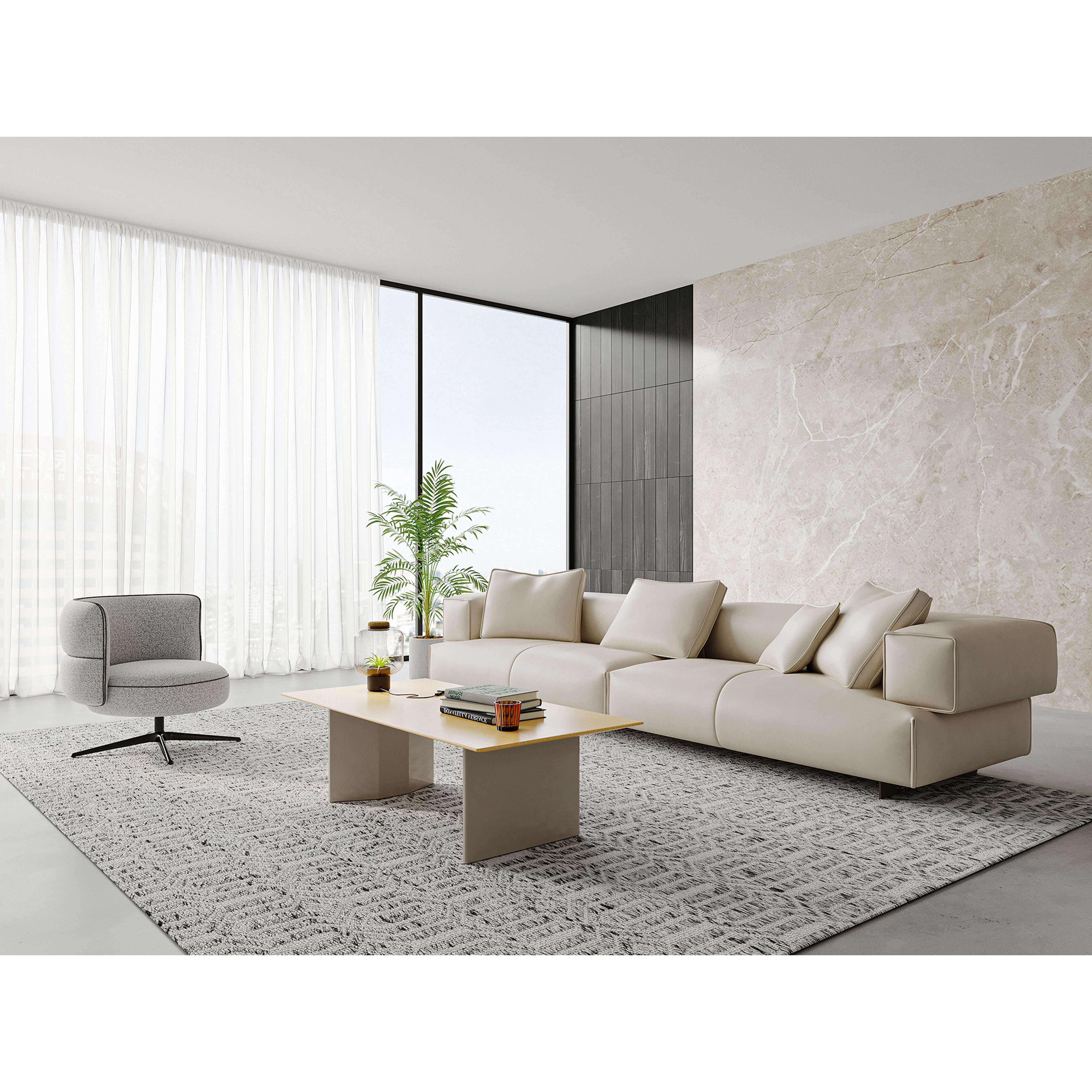 Diya - Swivel Lounge Chair