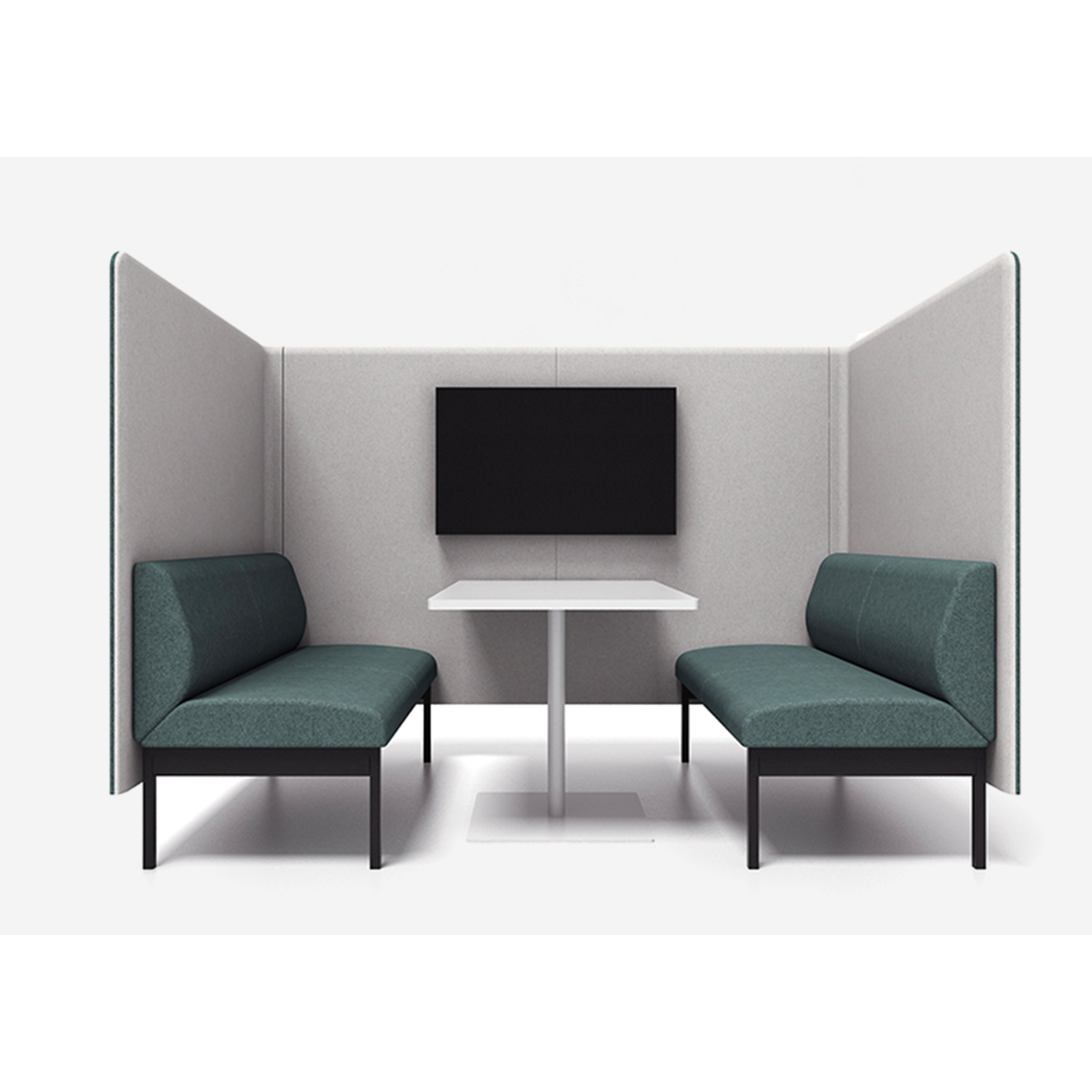 Bequiet I - 4/6 Seater Privacy Sofa with Table