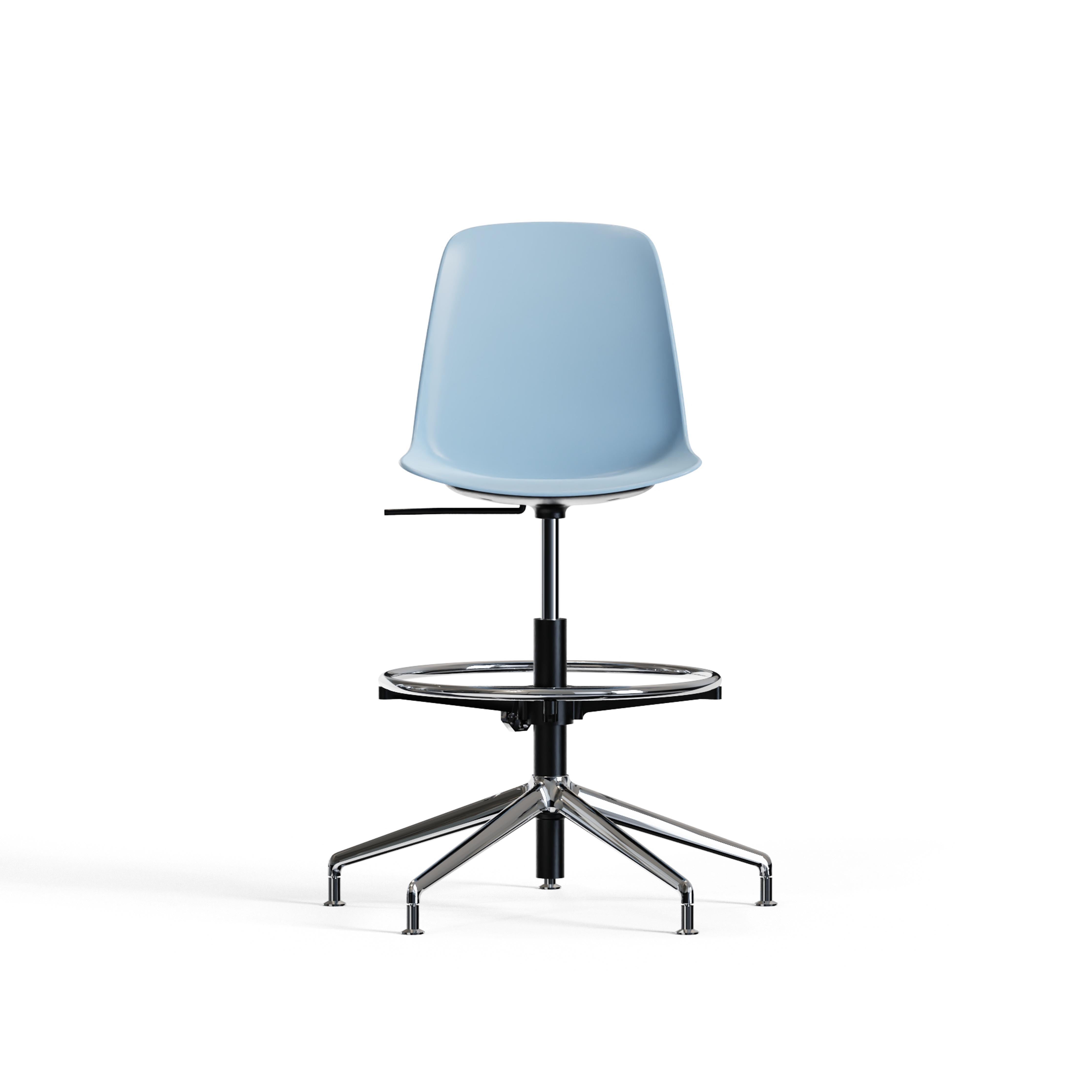 Lite - Office Bar Chair (with Round Footrest)