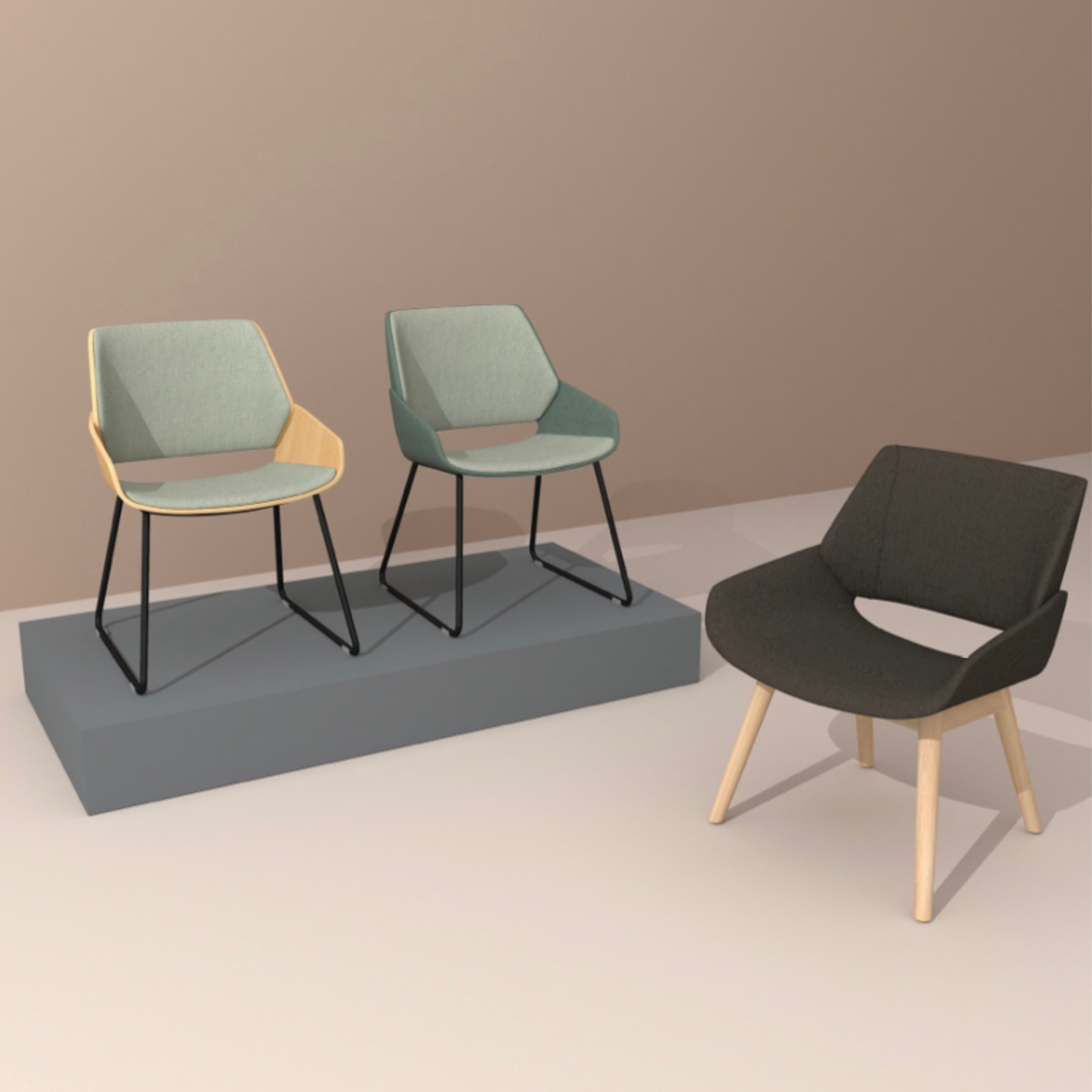 Almond - Lounge Chair