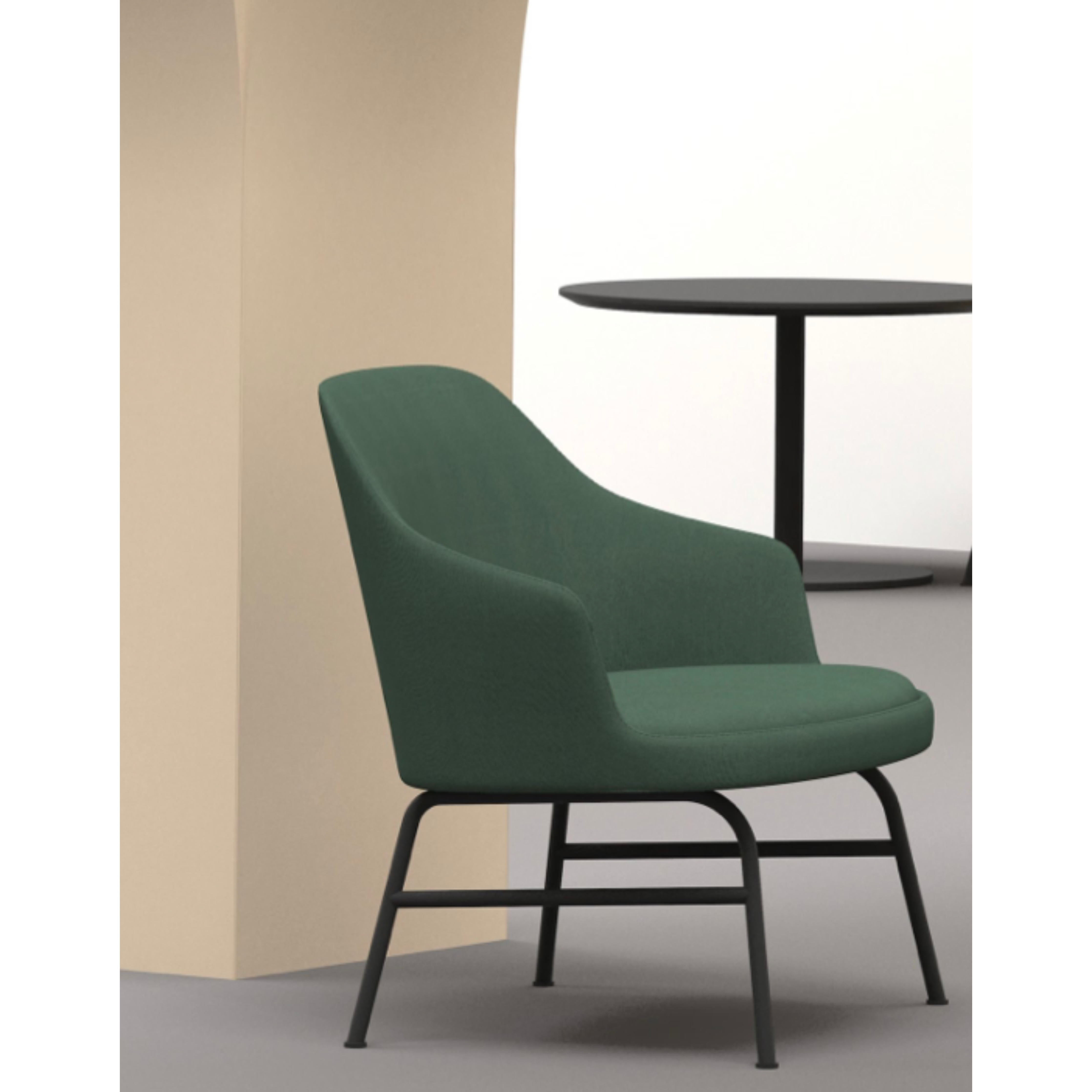 Dolphin - Lounge Chair with Armrest