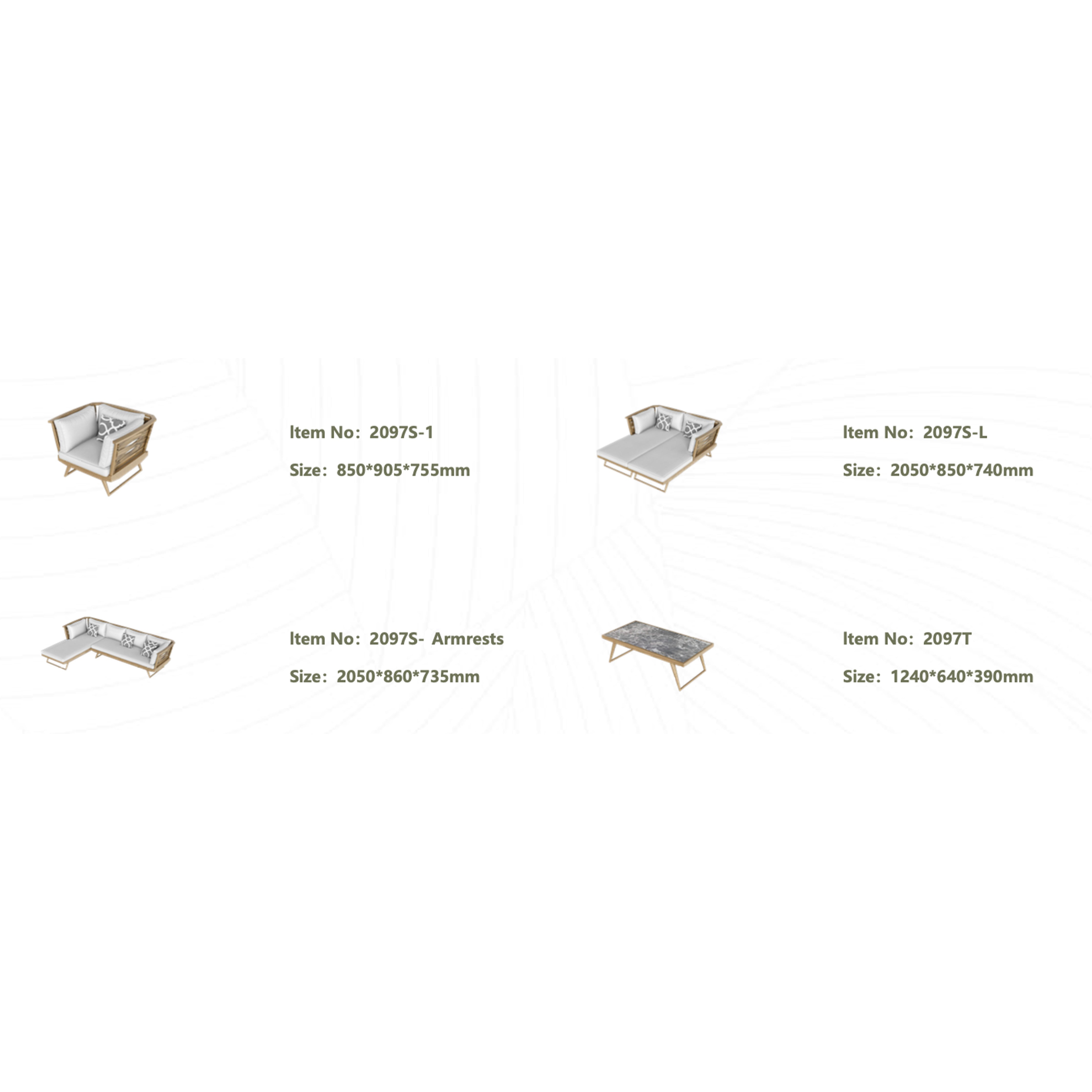 Cresida - Outdoor L-Shape Sofa