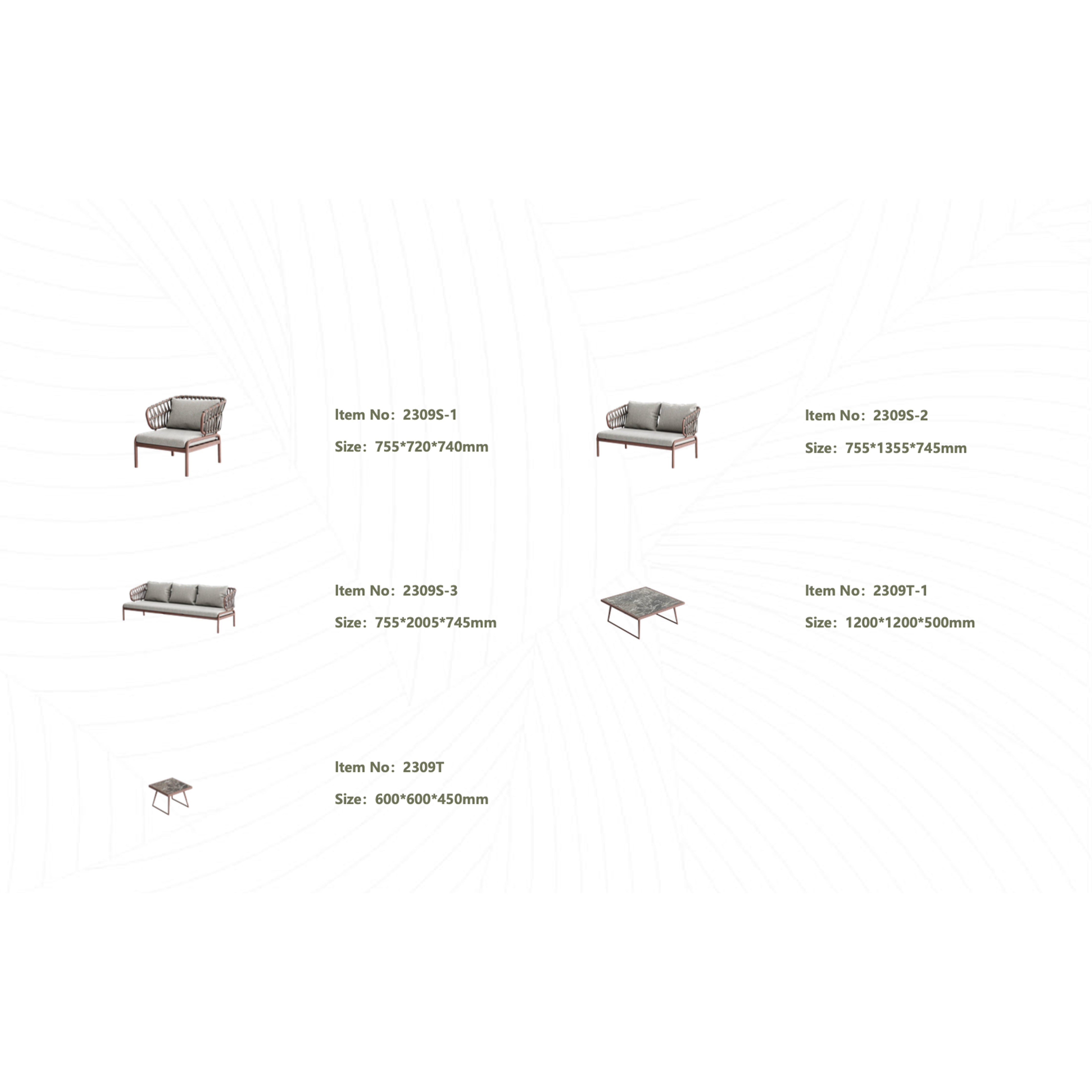 Lunare - Outdoor 2/3 Seater Sofa