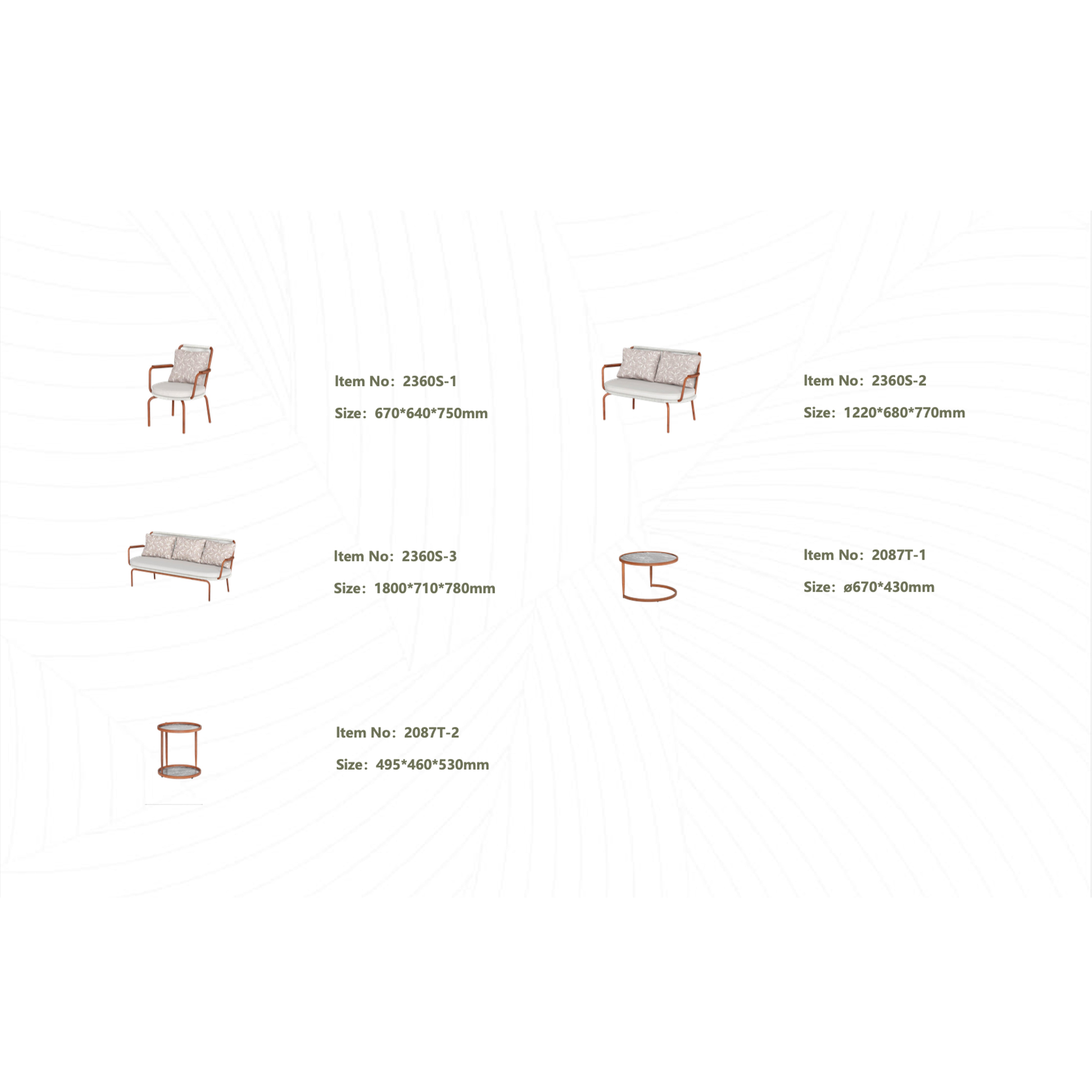 Zentra - Outdoor 2/3 Seater Sofa