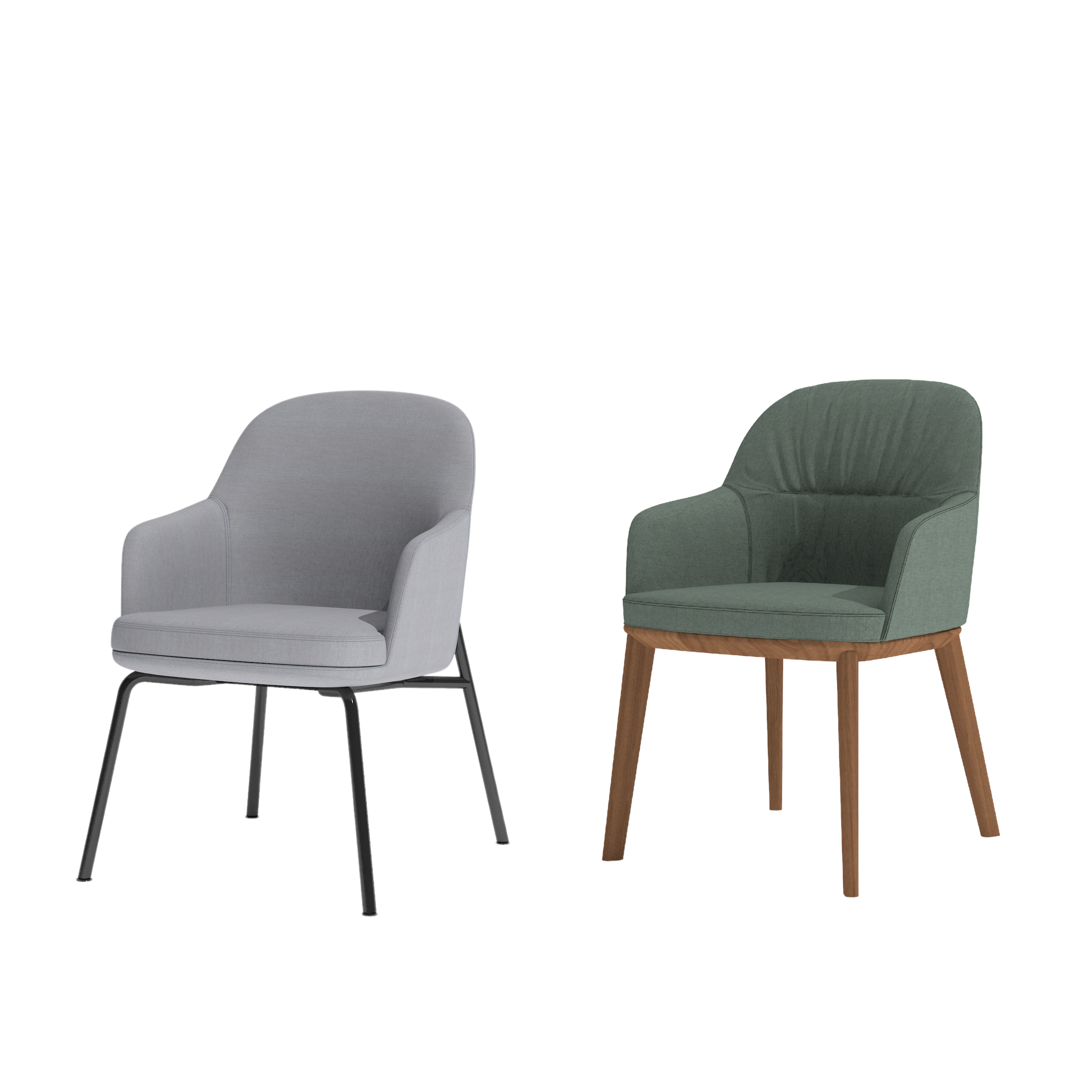 Cetacean - Dining Chair with armrest