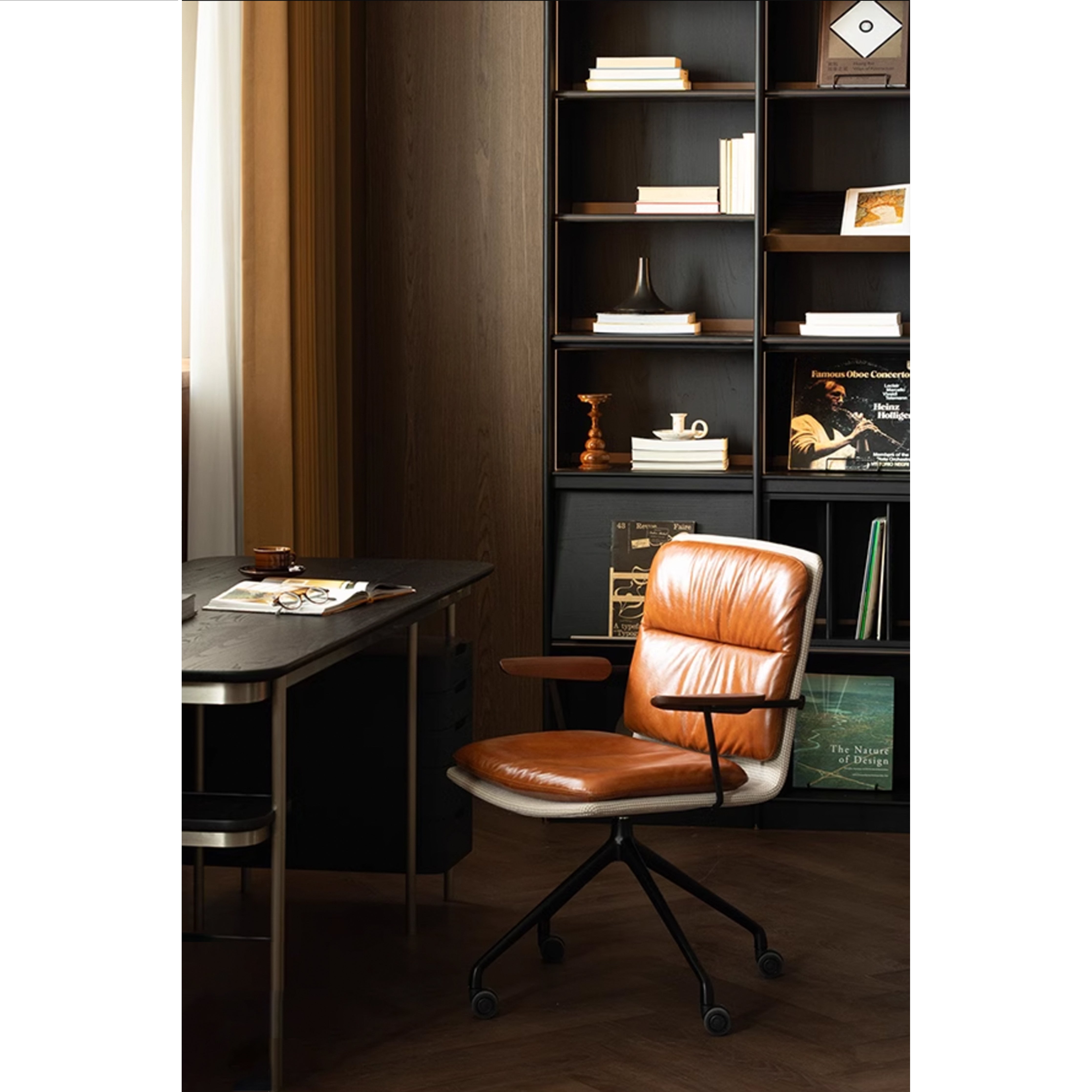 Chiori - Office Chair (Genuine Leather)