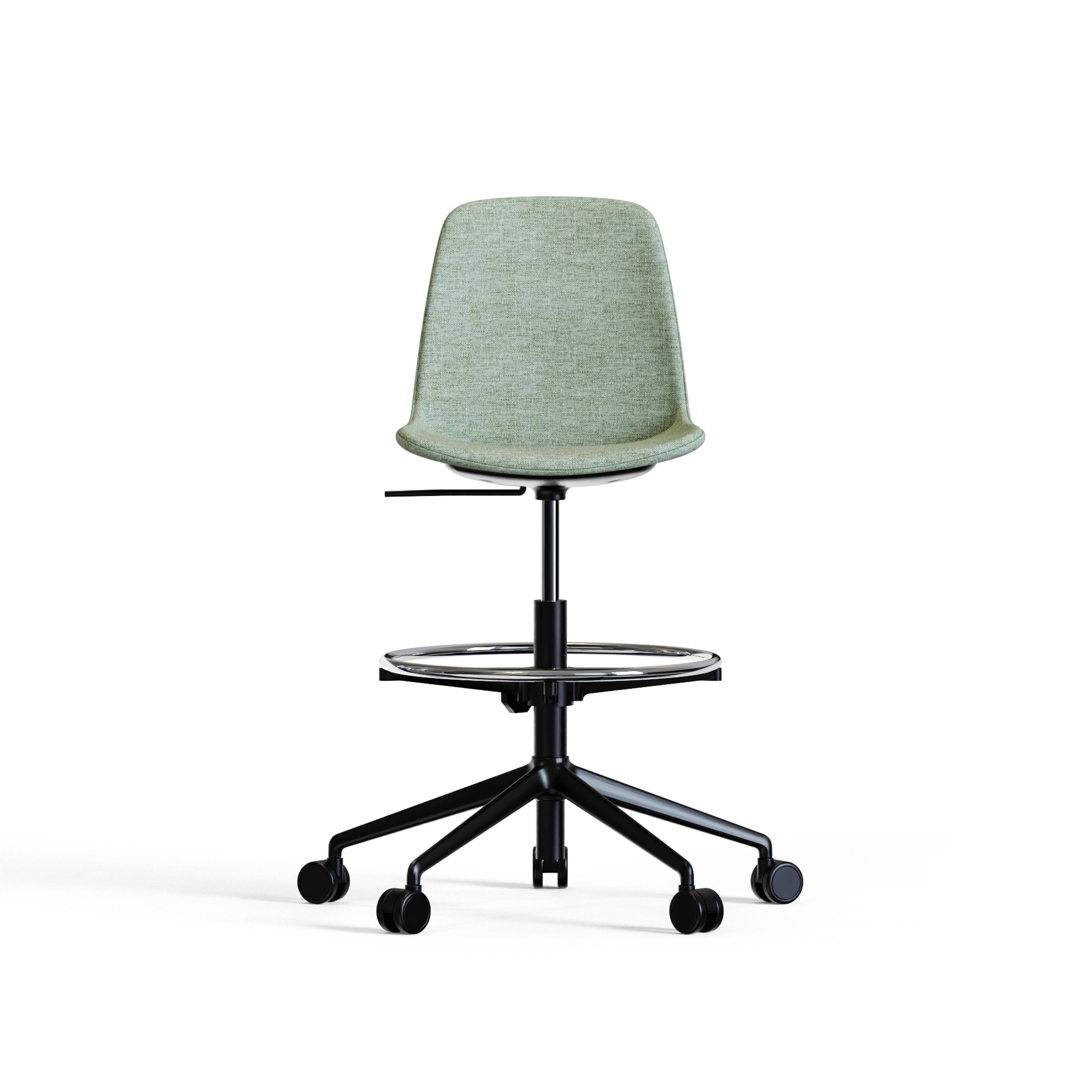 Lite - Office Bar Chair (with Round Footrest)