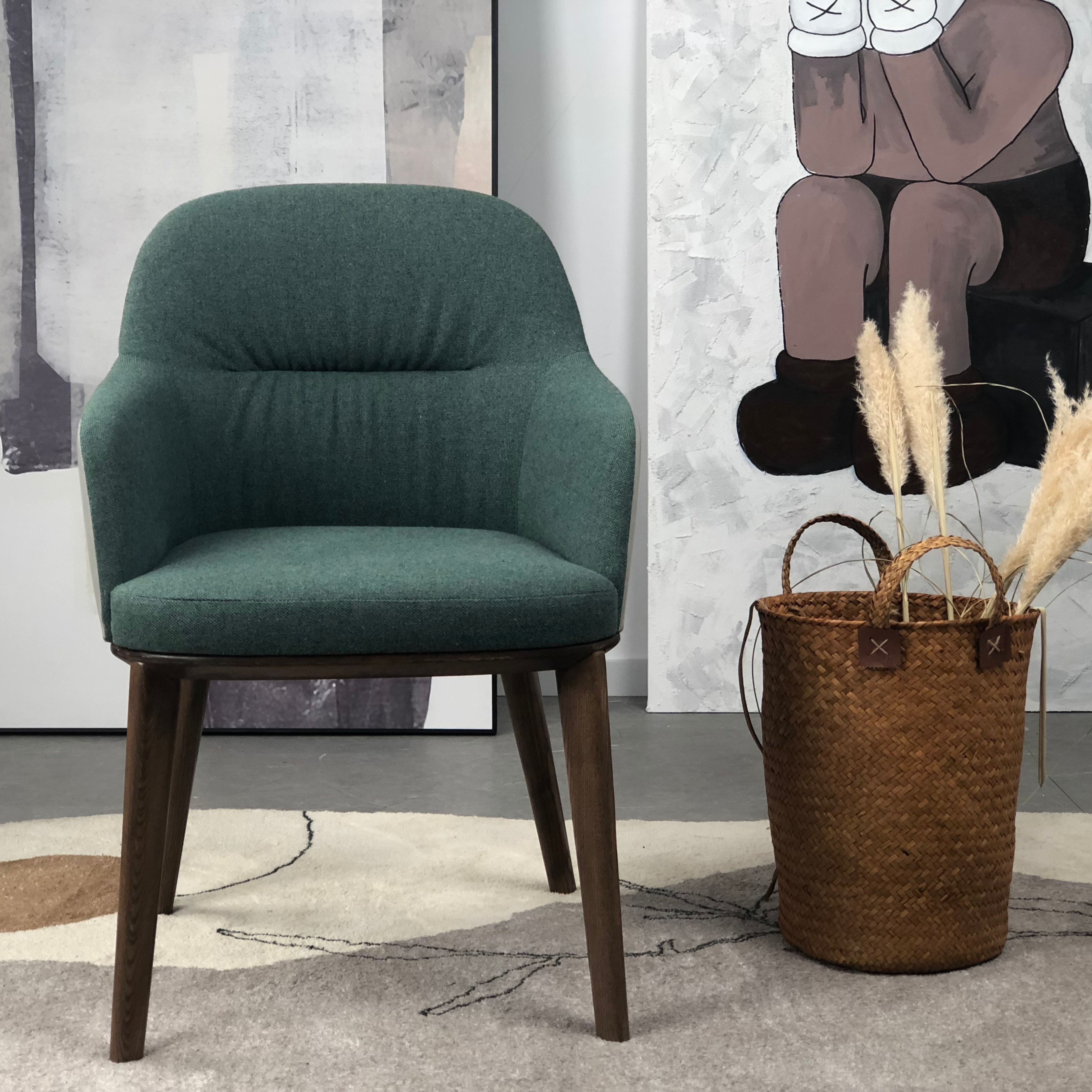 Cetacean - Dining Chair with armrest