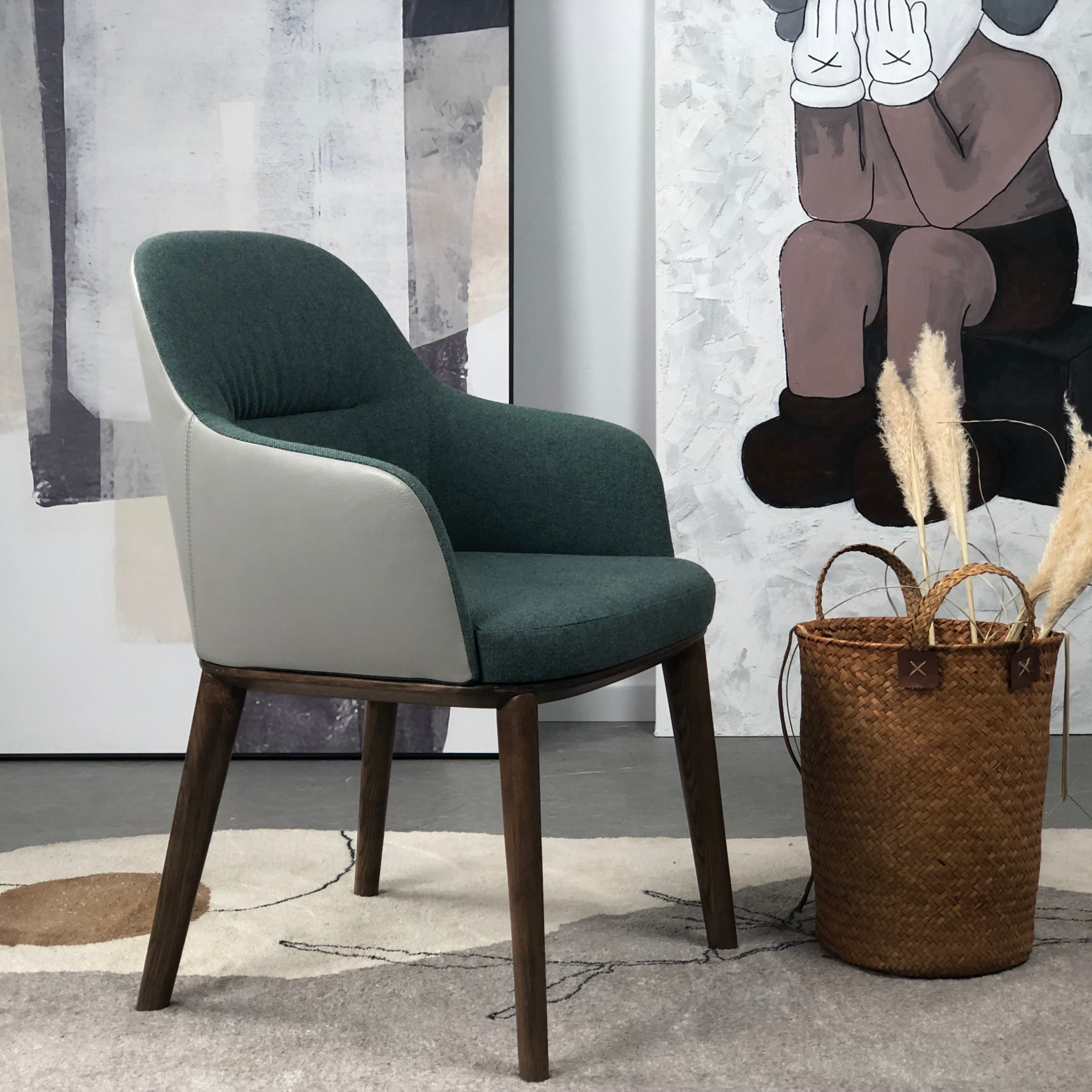 Cetacean - Dining Chair with armrest