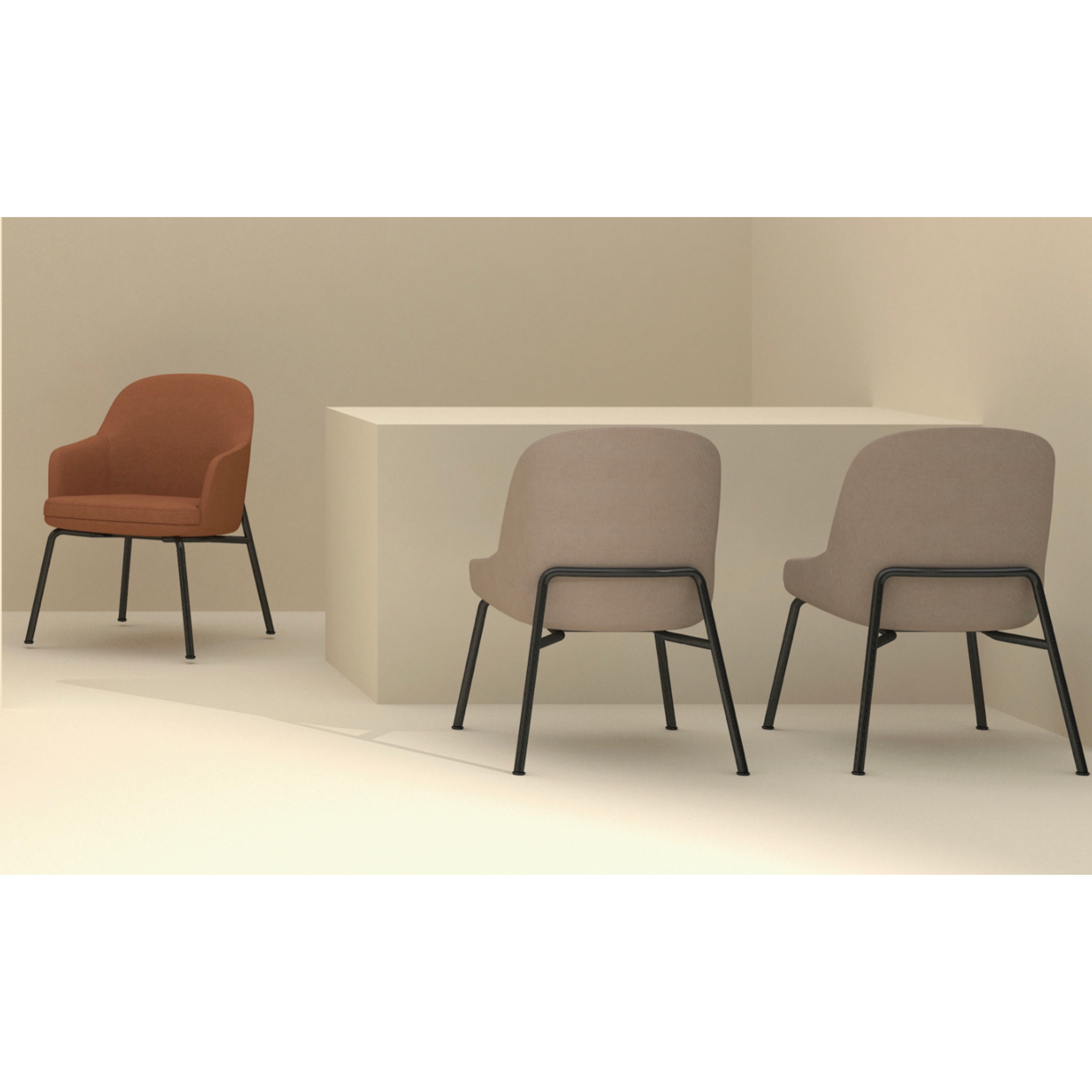 Cetacean - Dining Chair with armrest