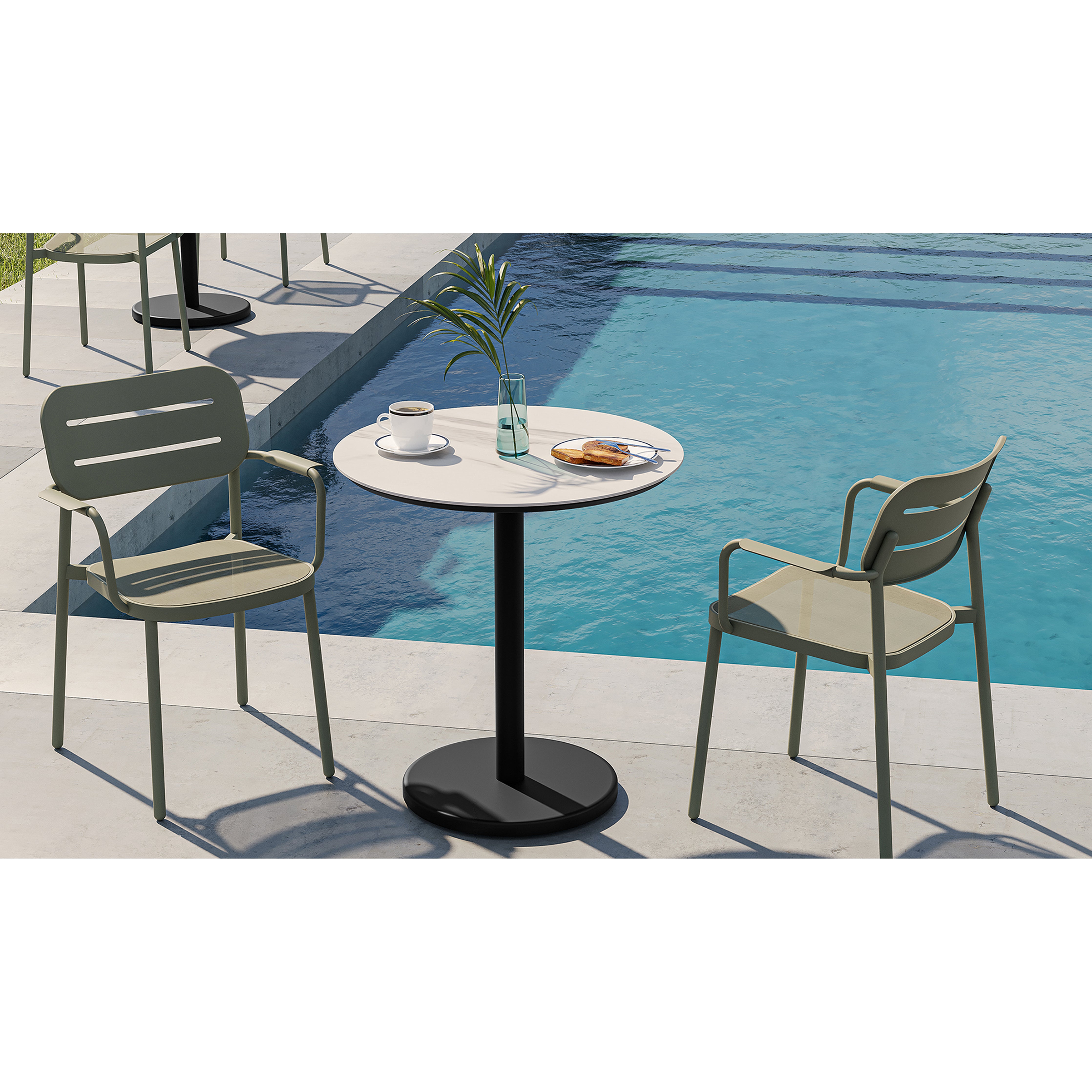 Bergen - Outdoor Round Dining Table