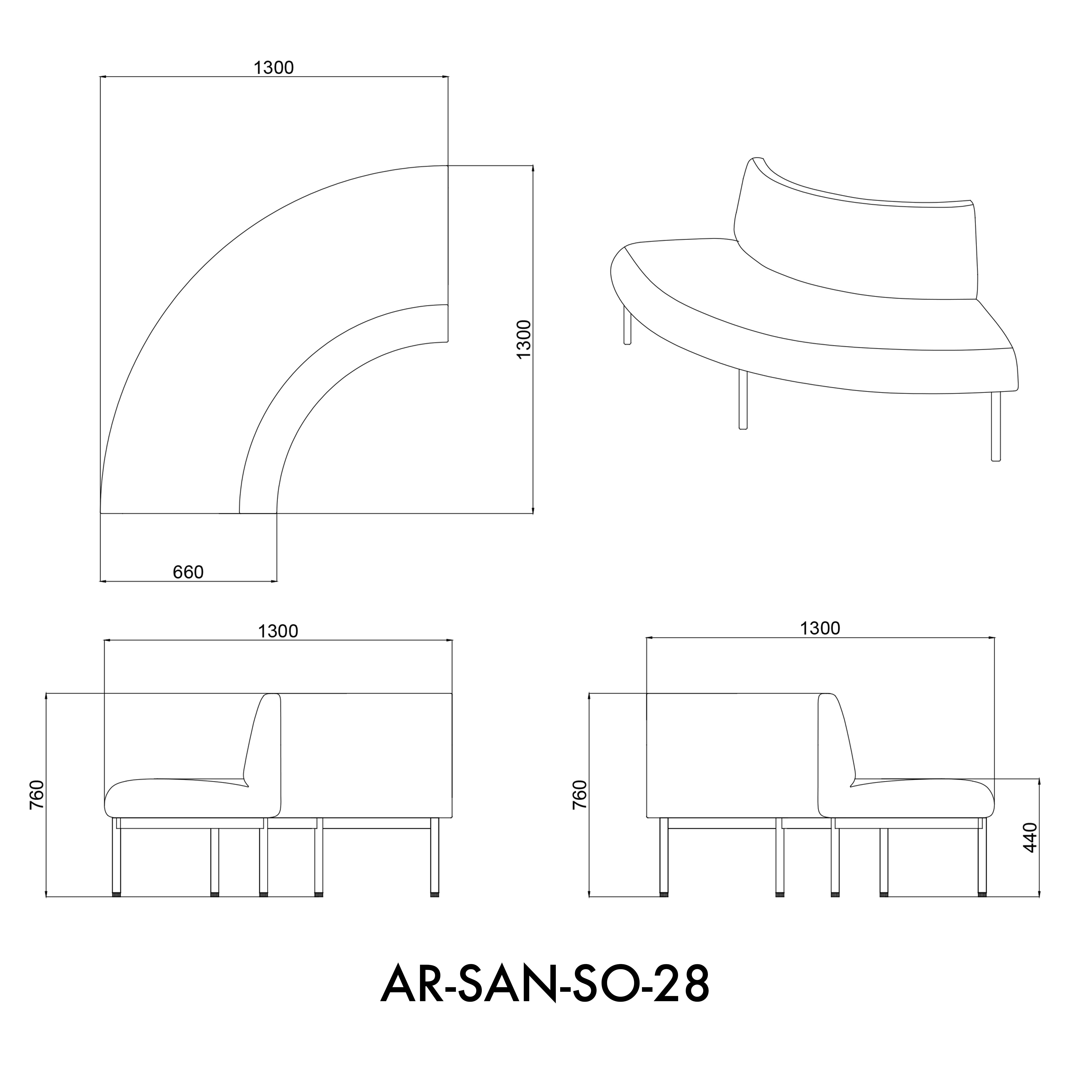 Santo - Lowback Modular Sofa