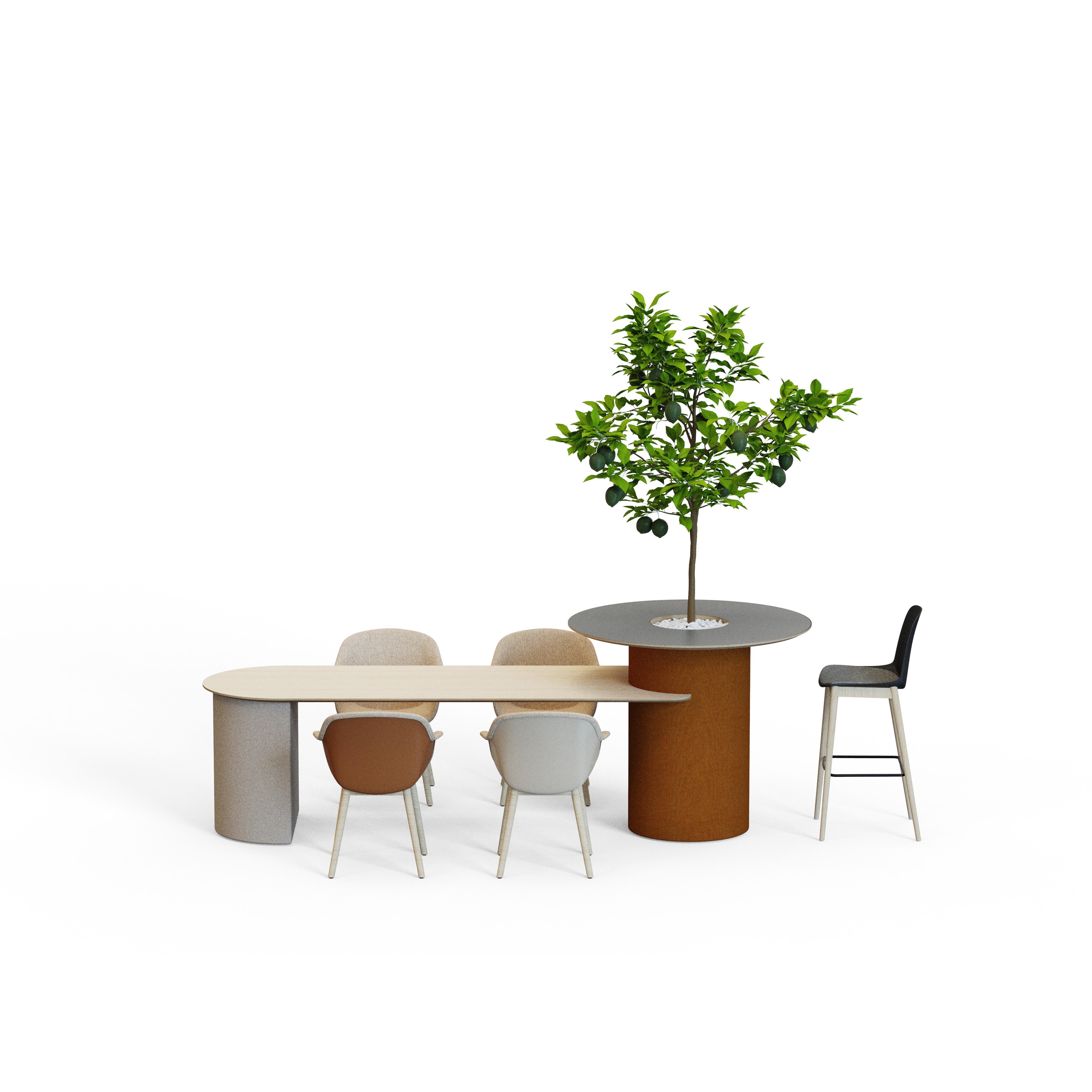 Agaric - Round Bar/Dining Table with Planter box