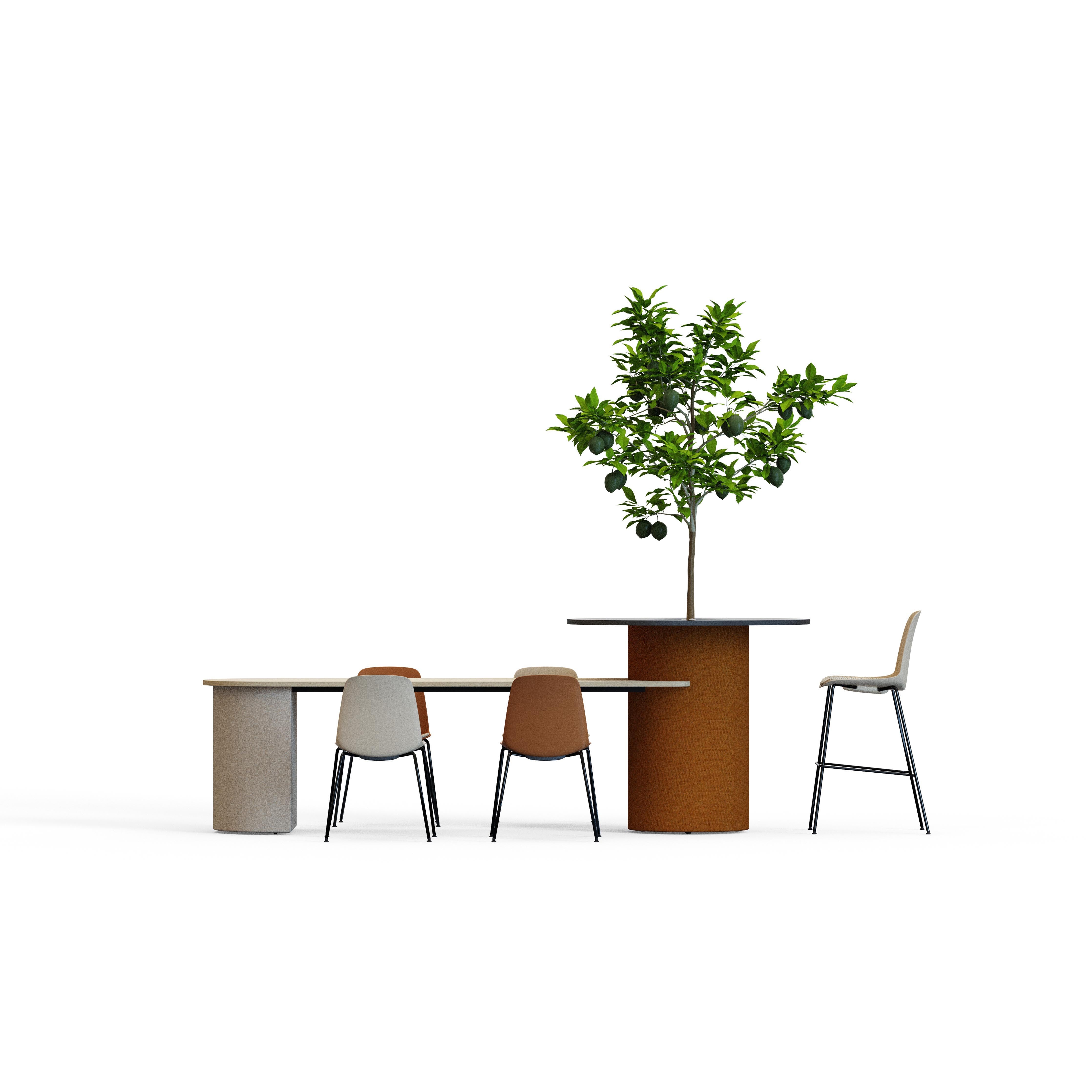 Agaric - Round Bar/Dining Table with Planter box