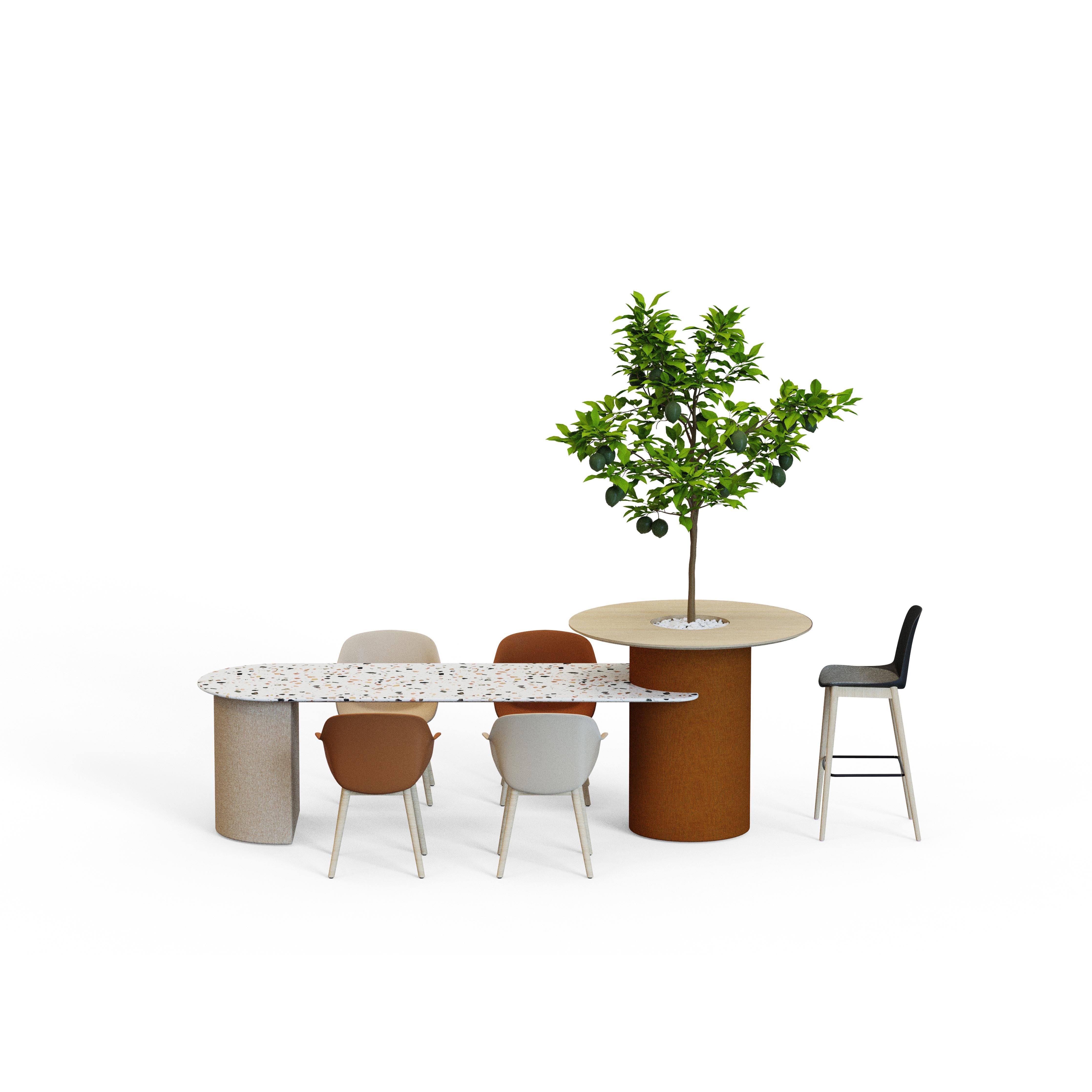 Agaric - Round Bar/Dining Table with Planter box