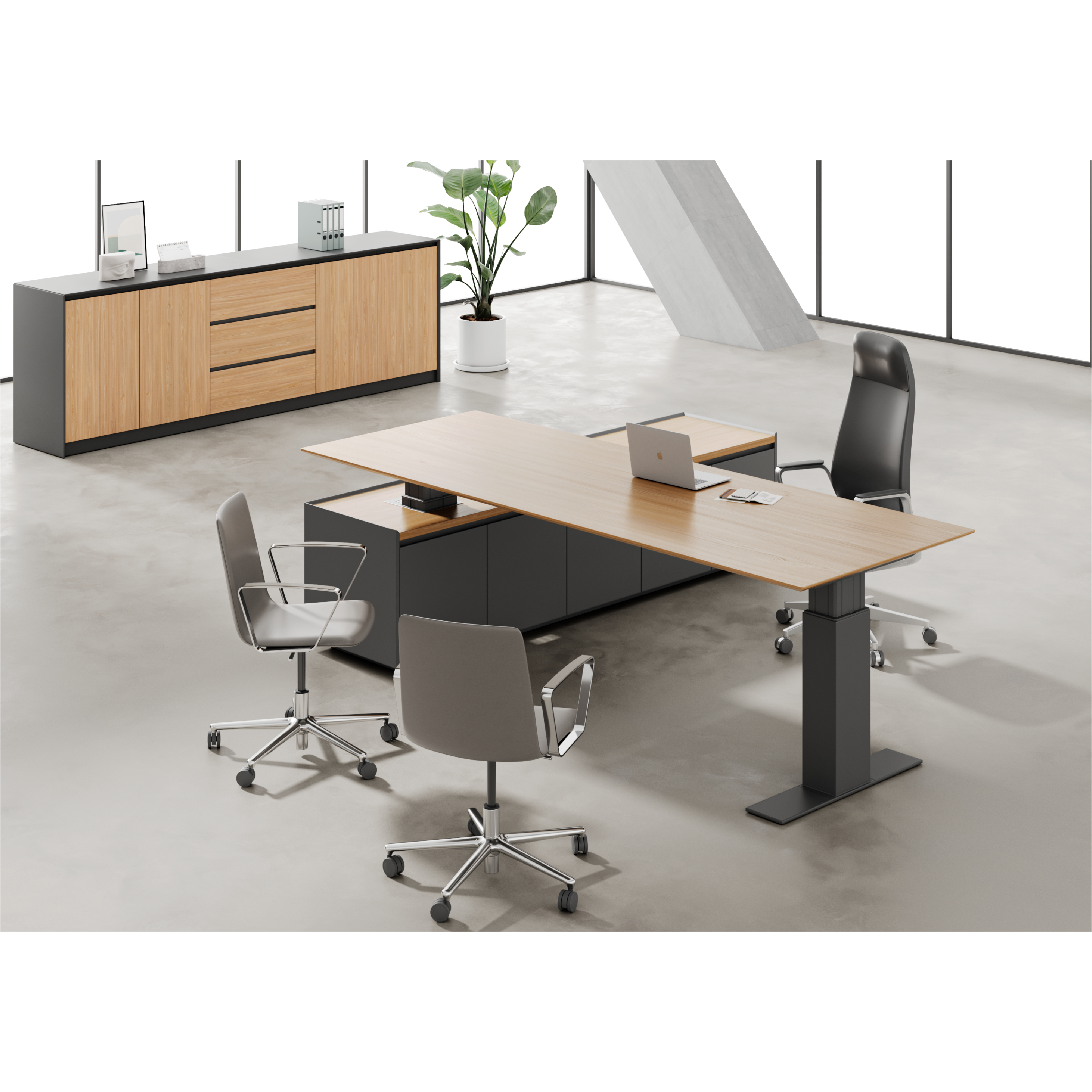 DENVI - Height Adjustable Executive Table