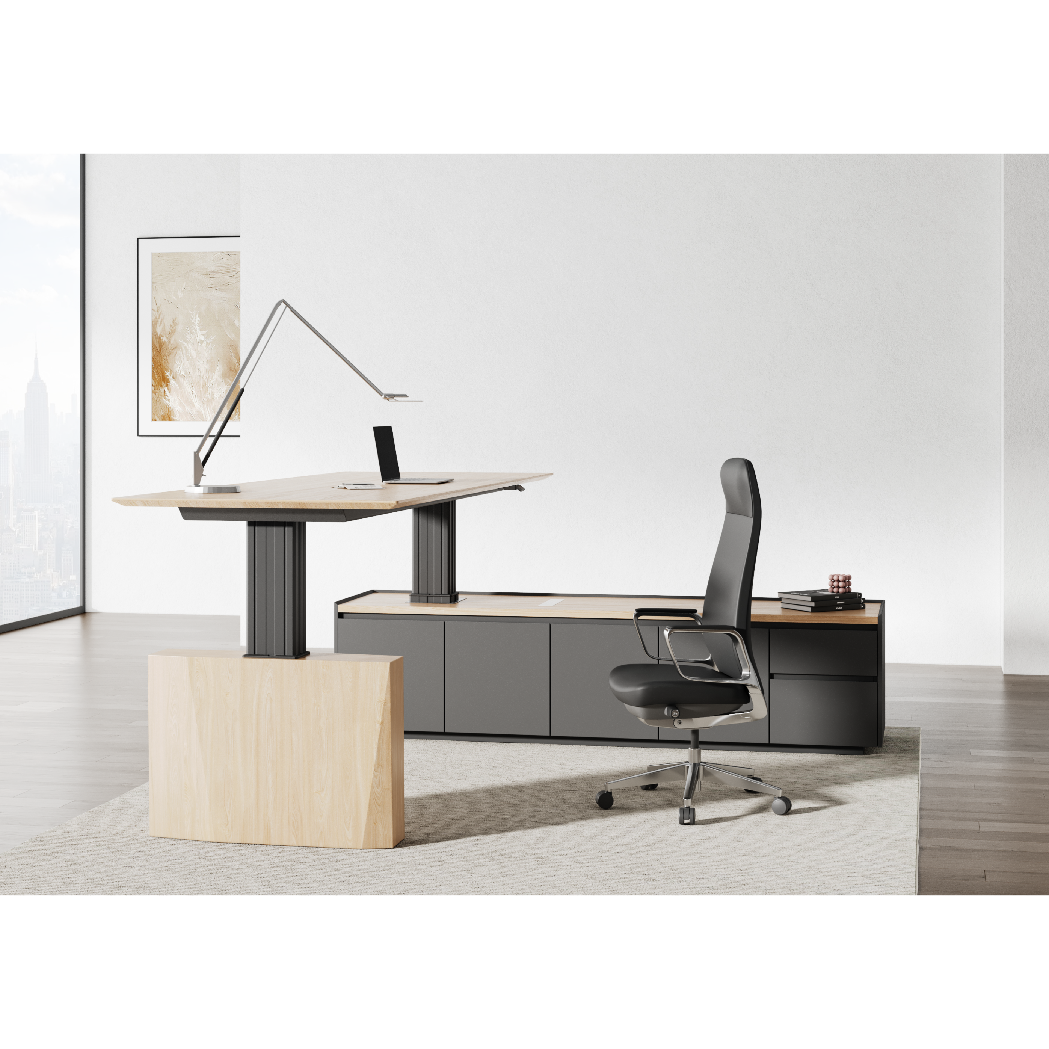 DENVI - Height Adjustable Executive Table