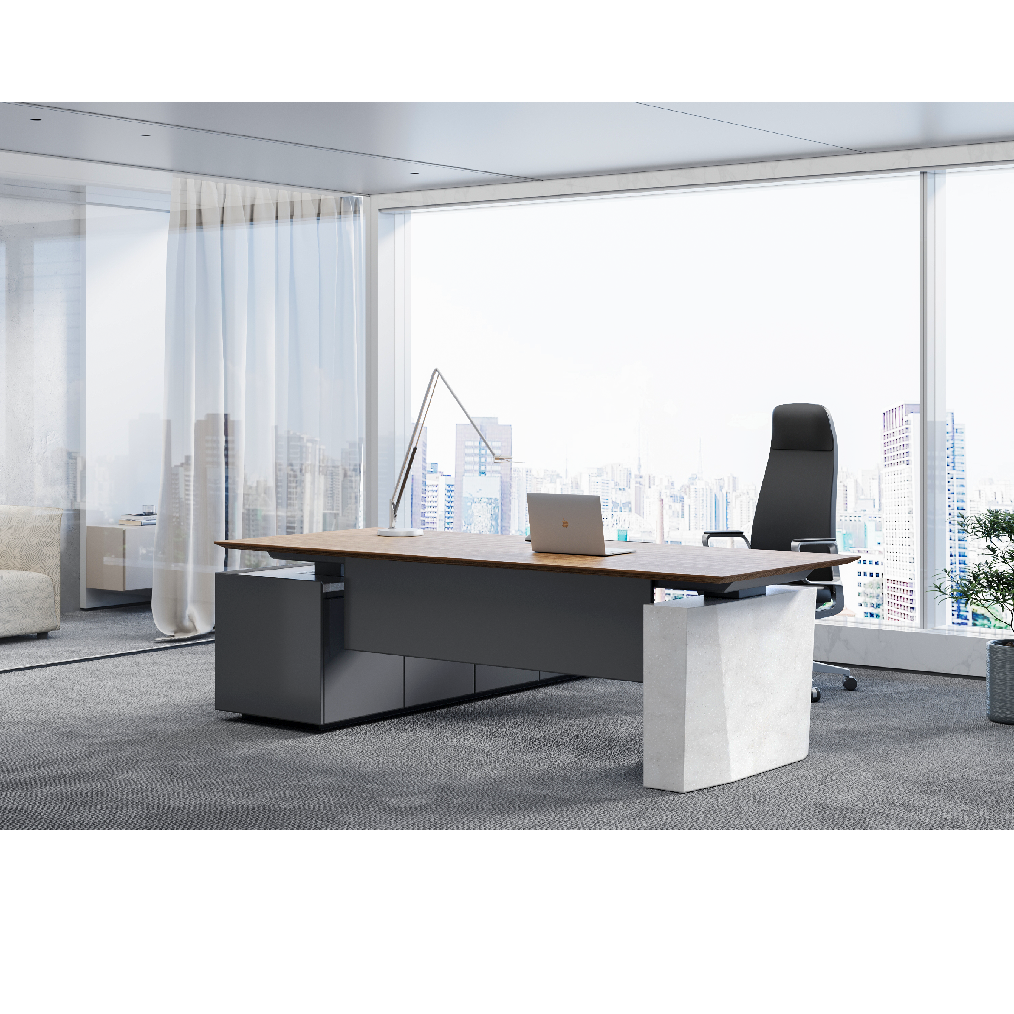 DENVI - Height Adjustable Executive Table
