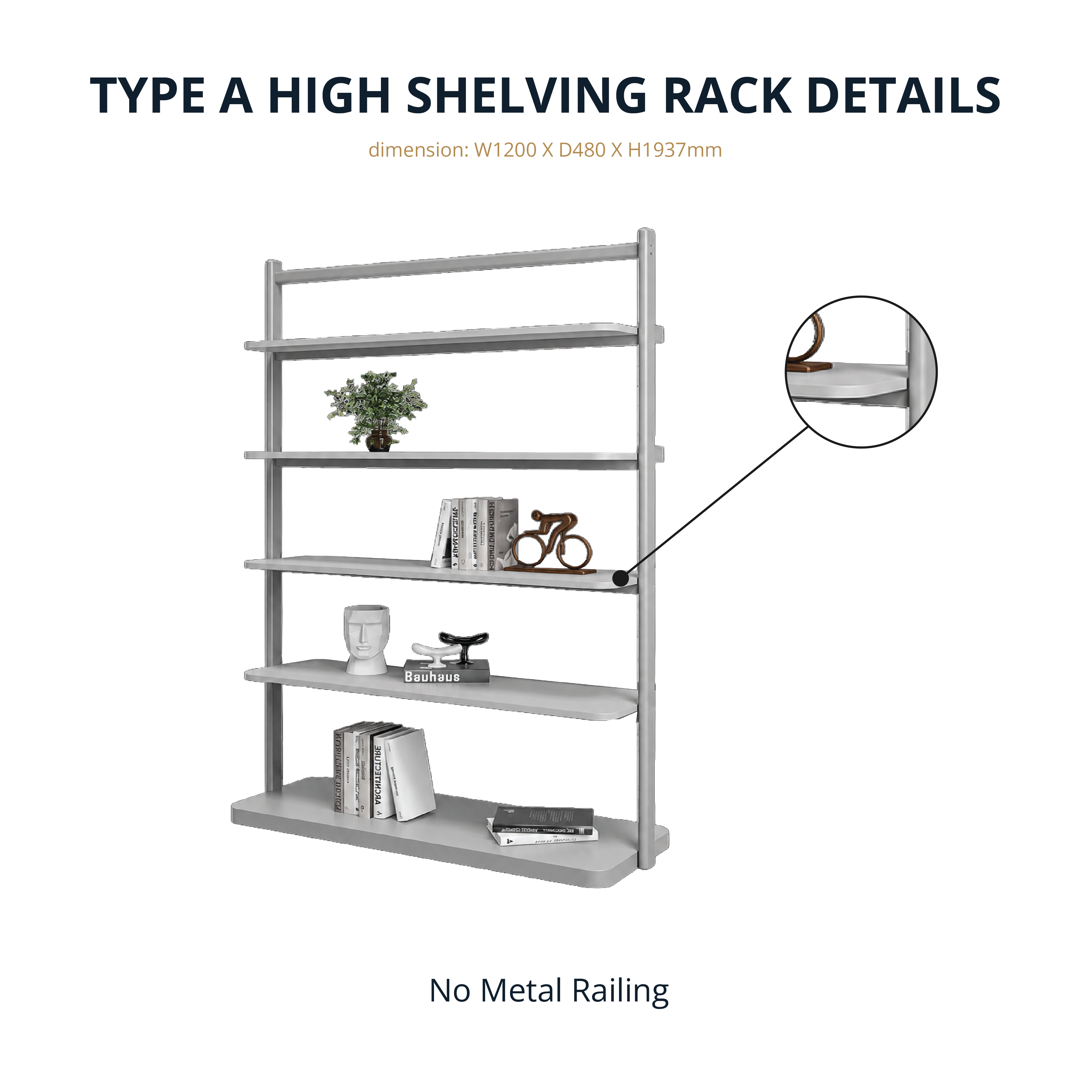 RAVO - High Shelving Rack with Castors
