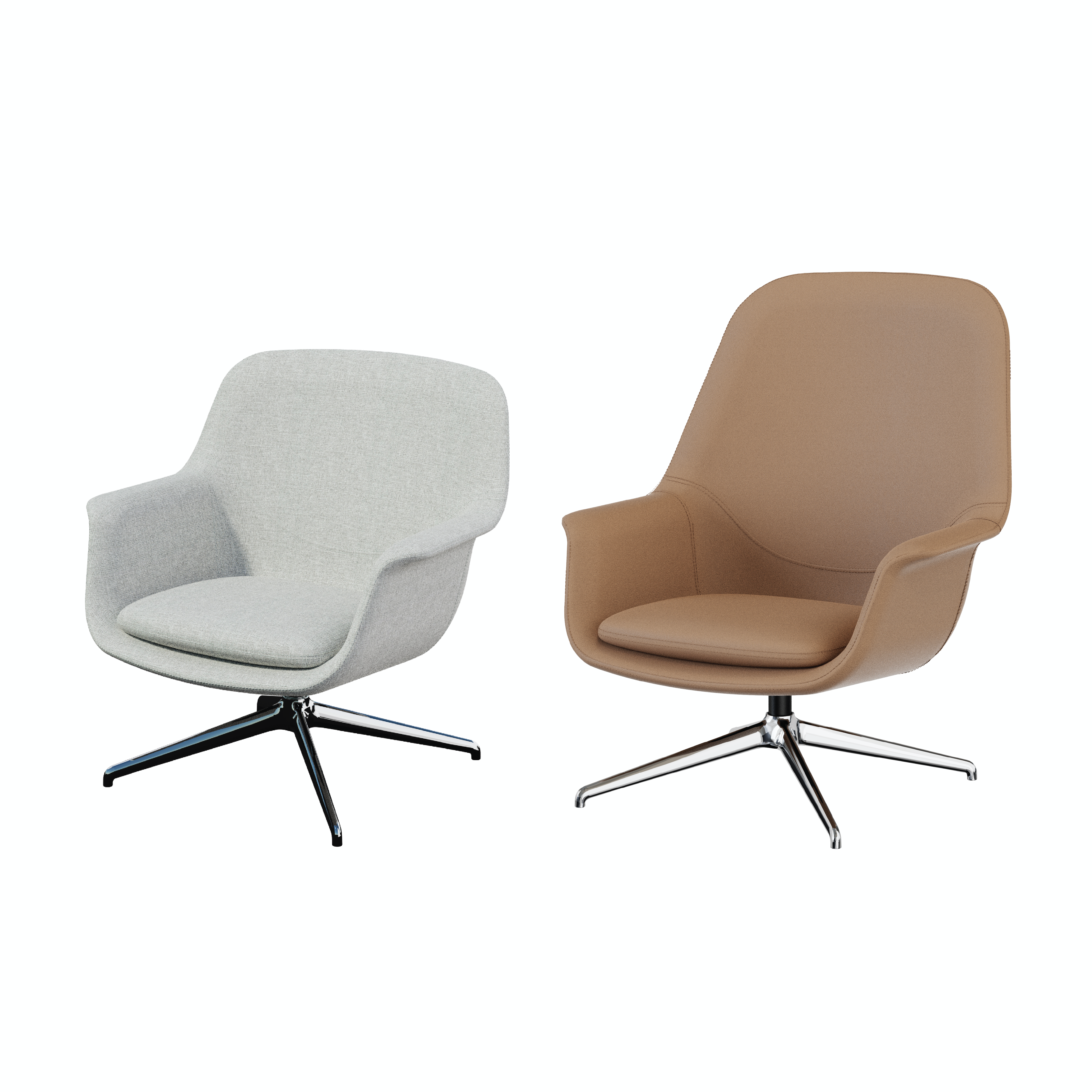 Pi-π - Lounge Chair I (Swivel Leg)