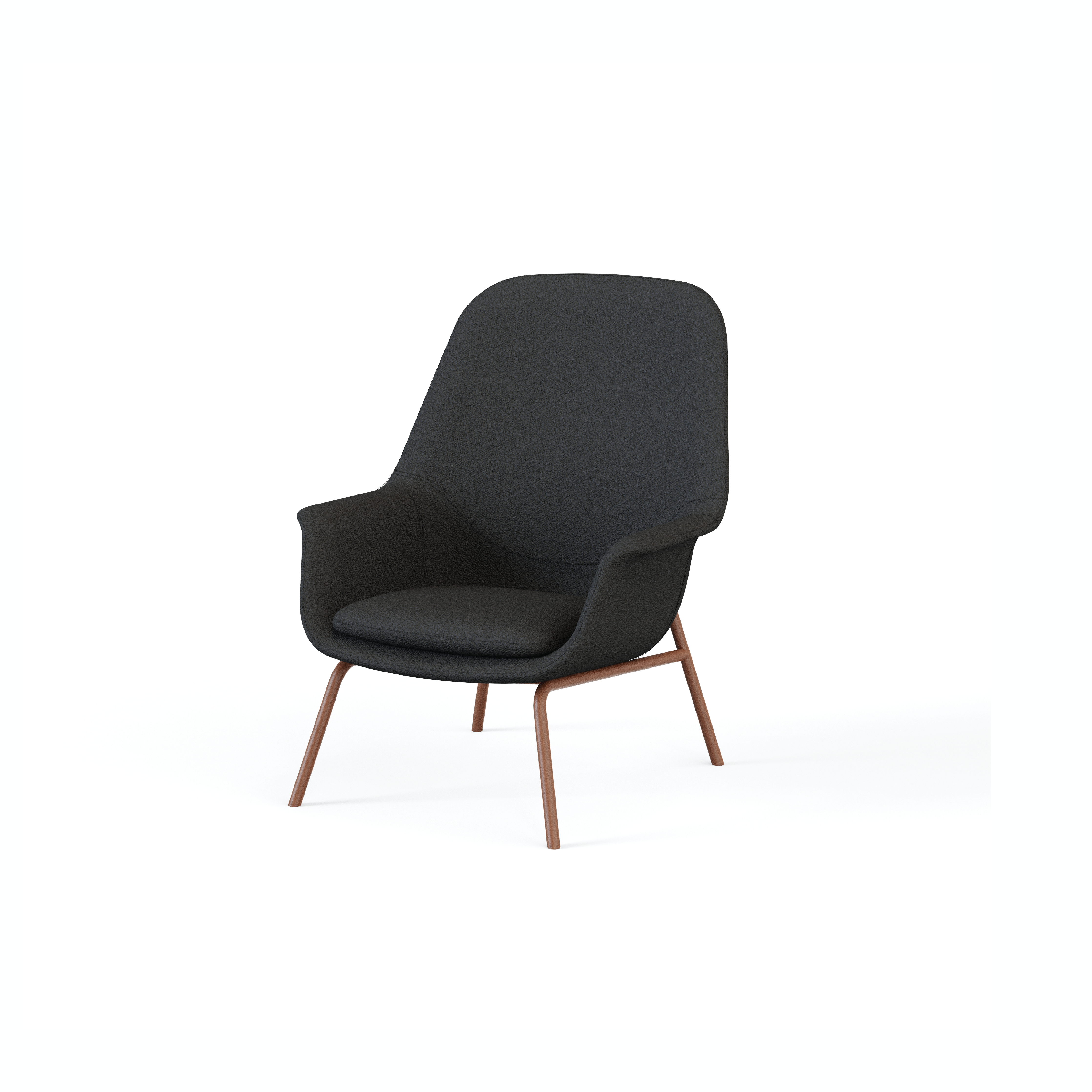 Pi-π - Lounge Chair II (Metal Leg)