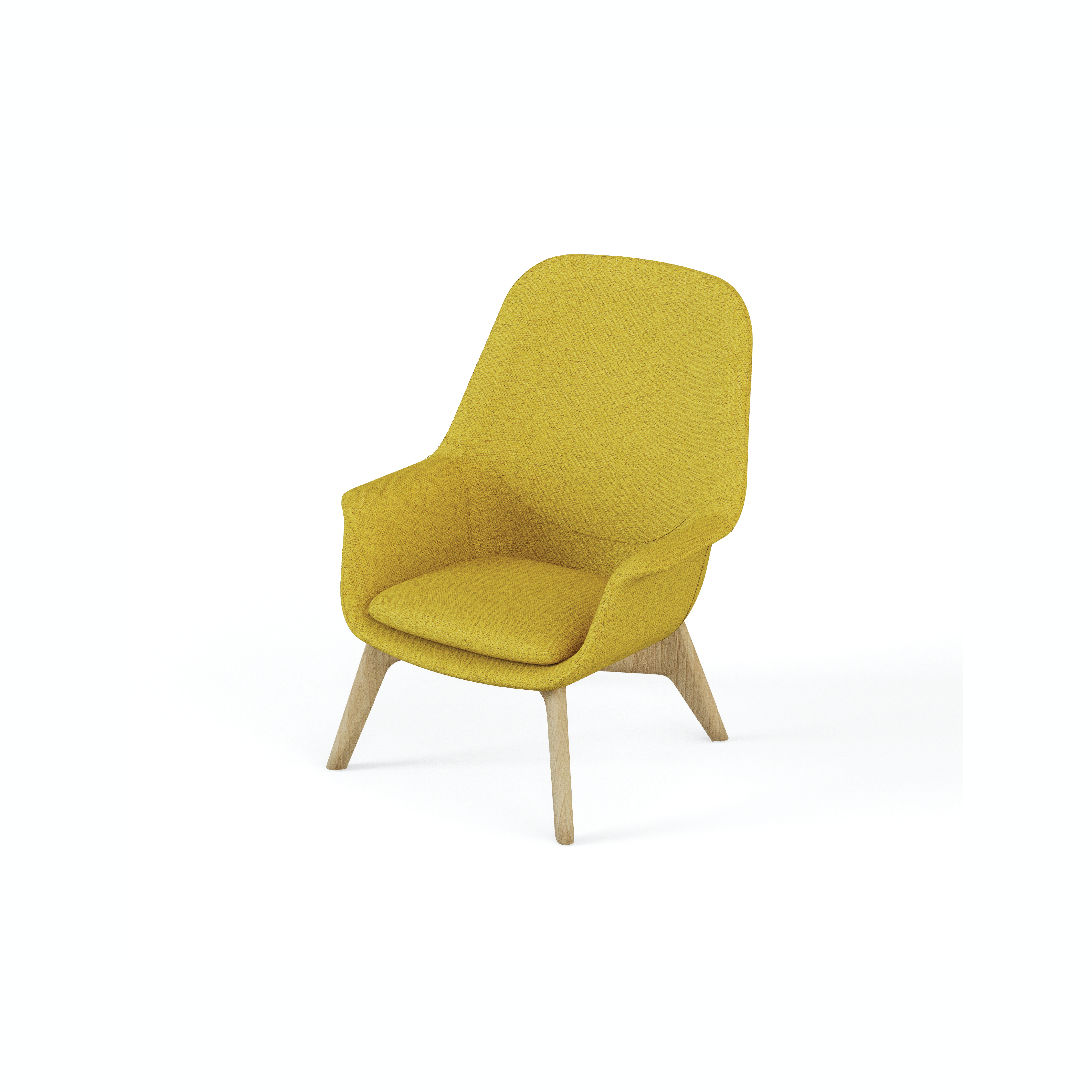 Pi-π - Lounge Chair III (Wooden Leg)
