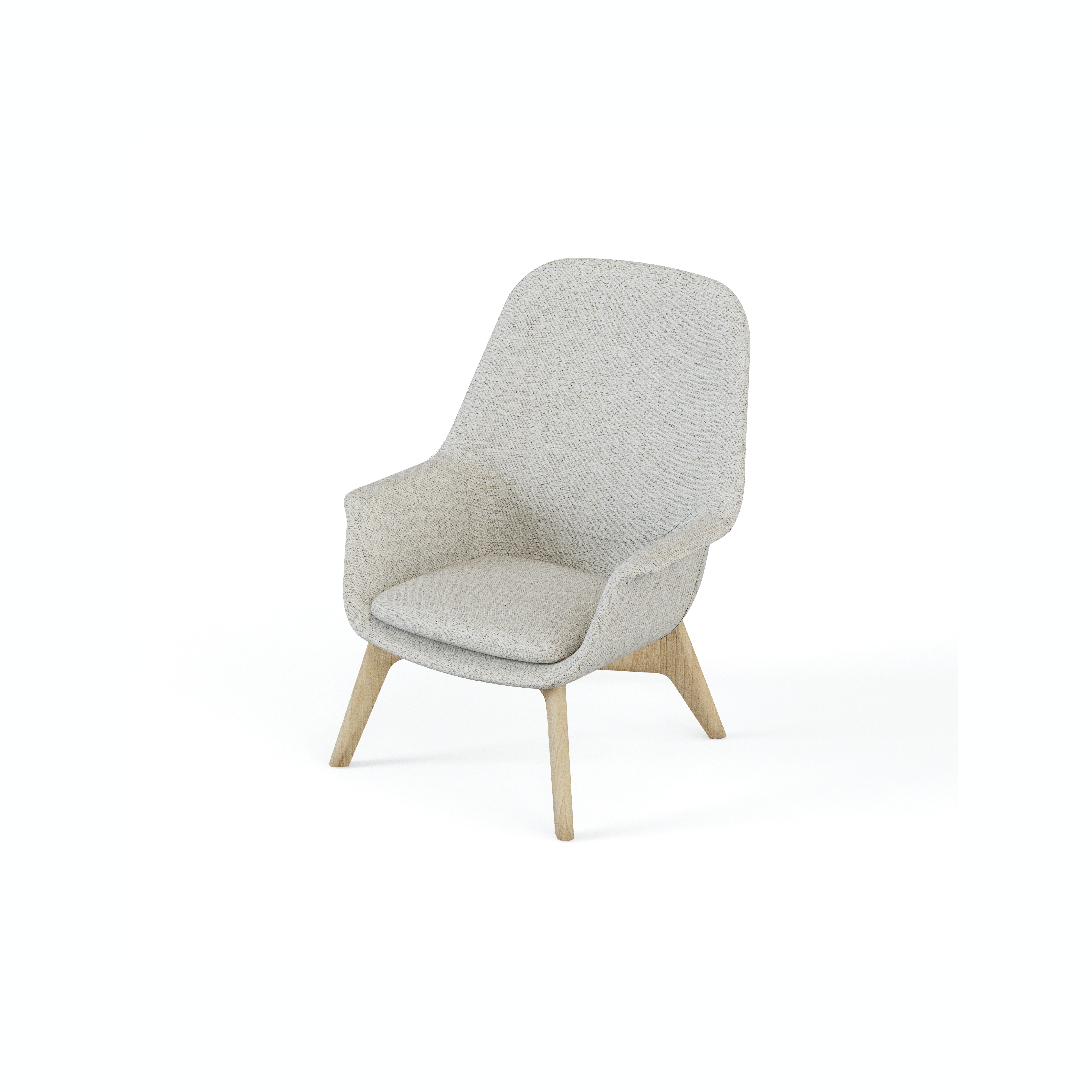 Pi-π - Lounge Chair III (Wooden Leg)