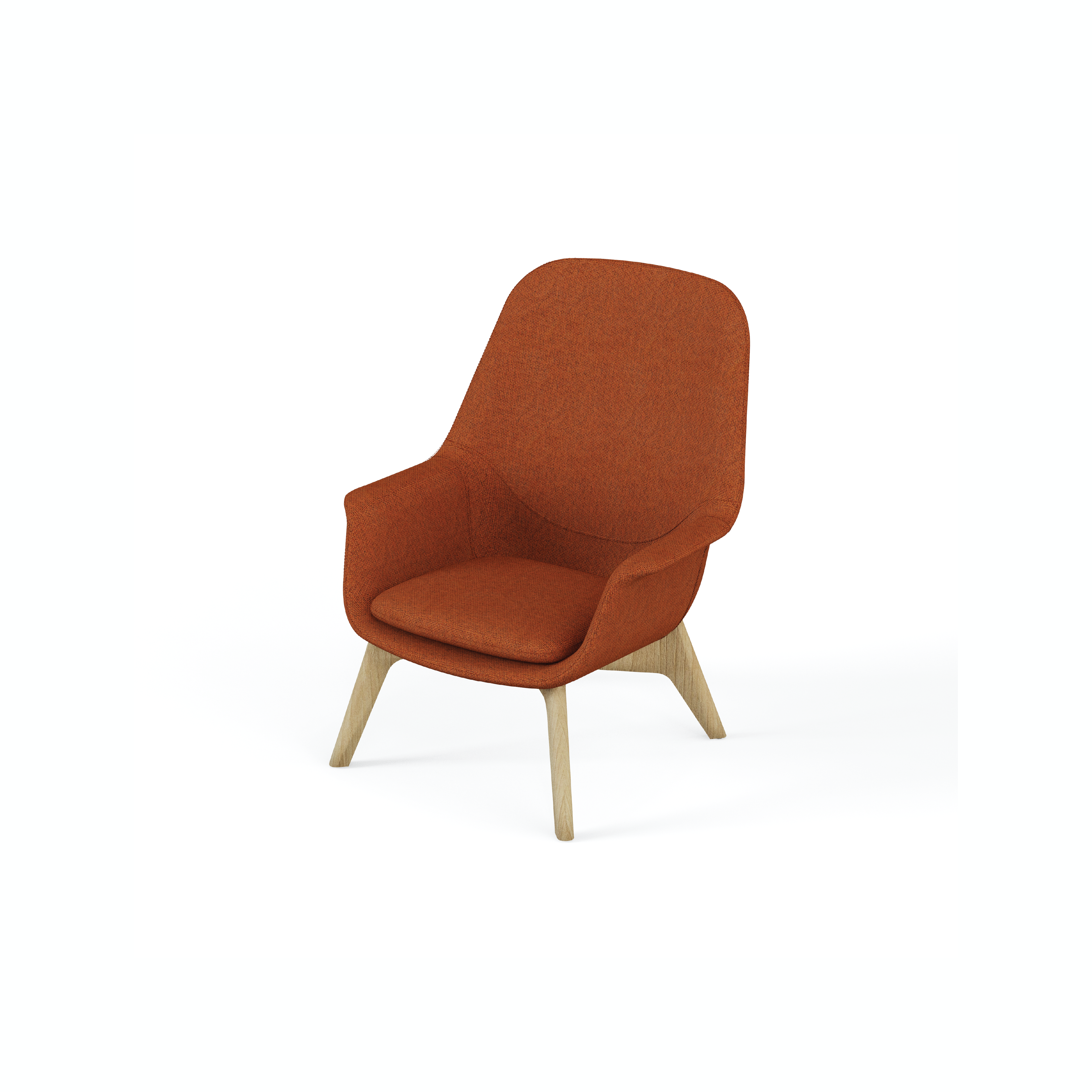 Pi-π - Lounge Chair III (Wooden Leg)