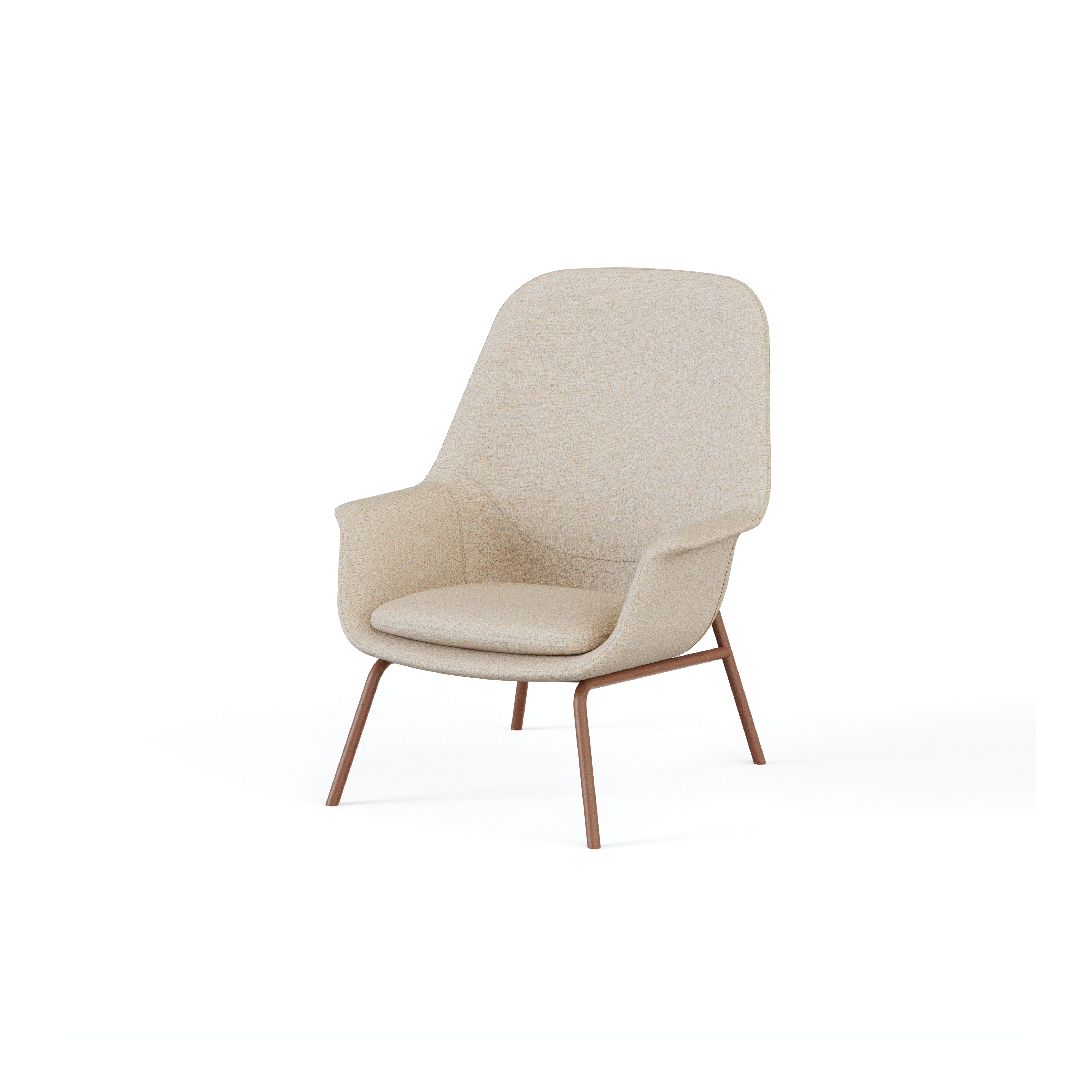 Pi-π - Lounge Chair II (Metal Leg)