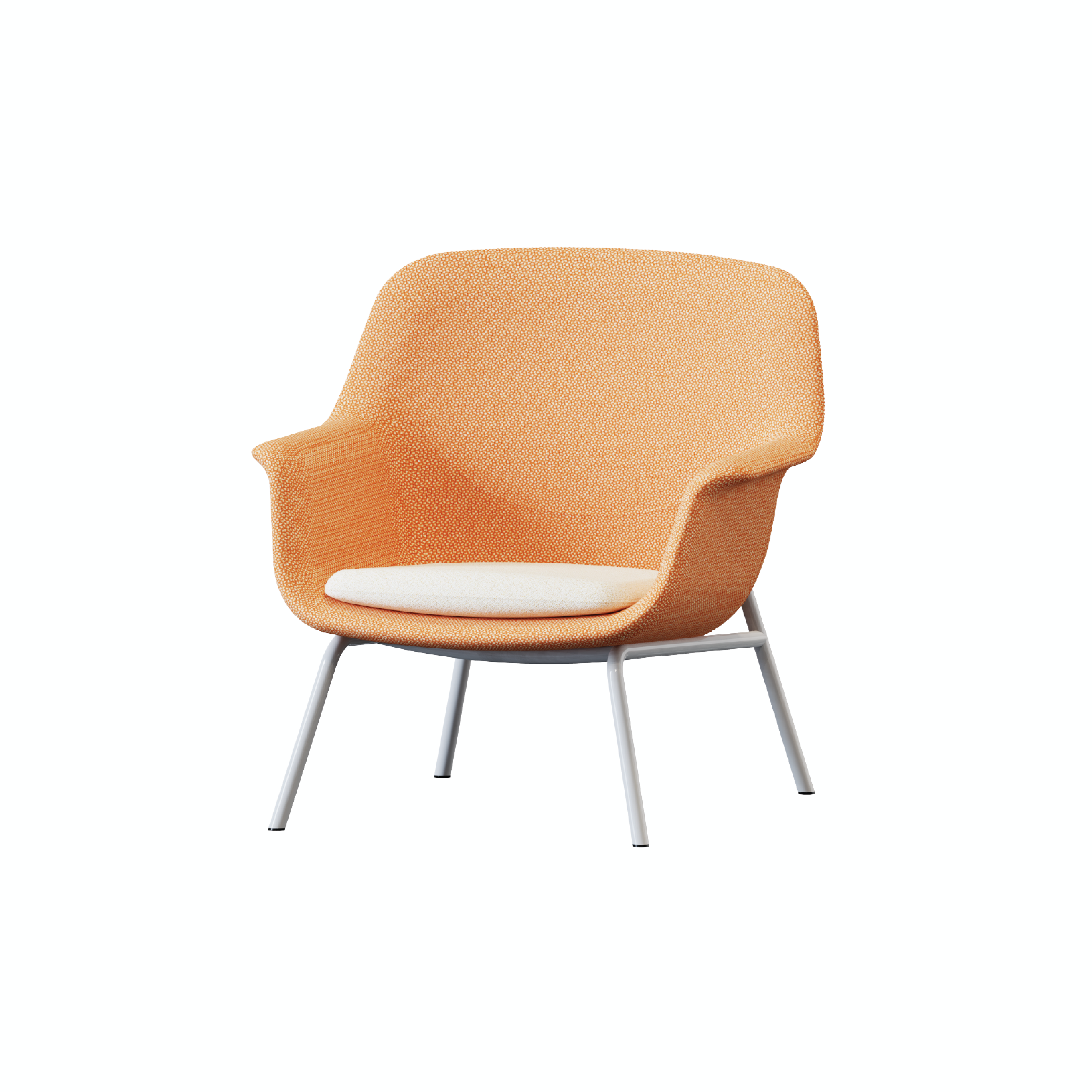 Pi-π - Lounge Chair II (Metal Leg)