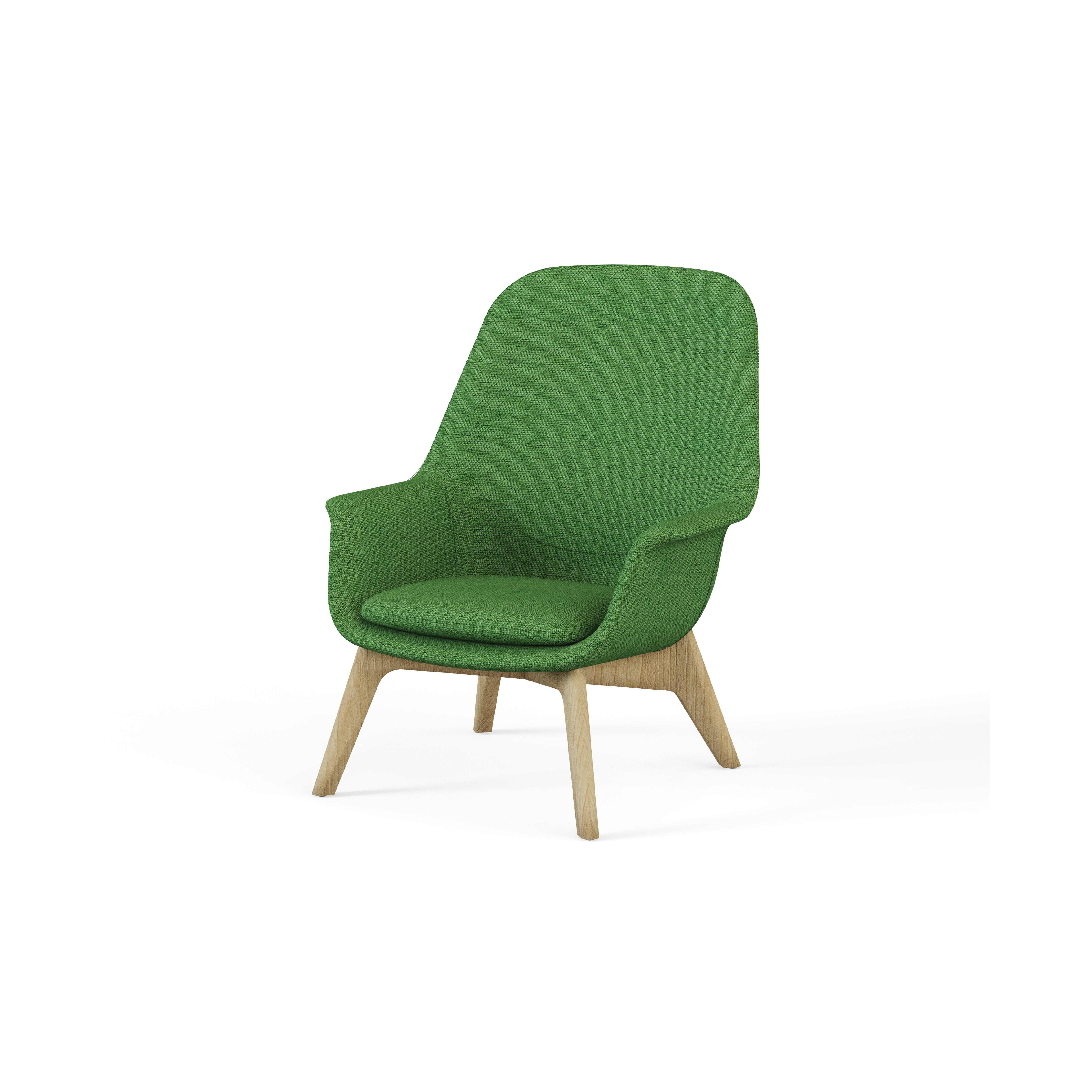 Pi-π - Lounge Chair III (Wooden Leg)