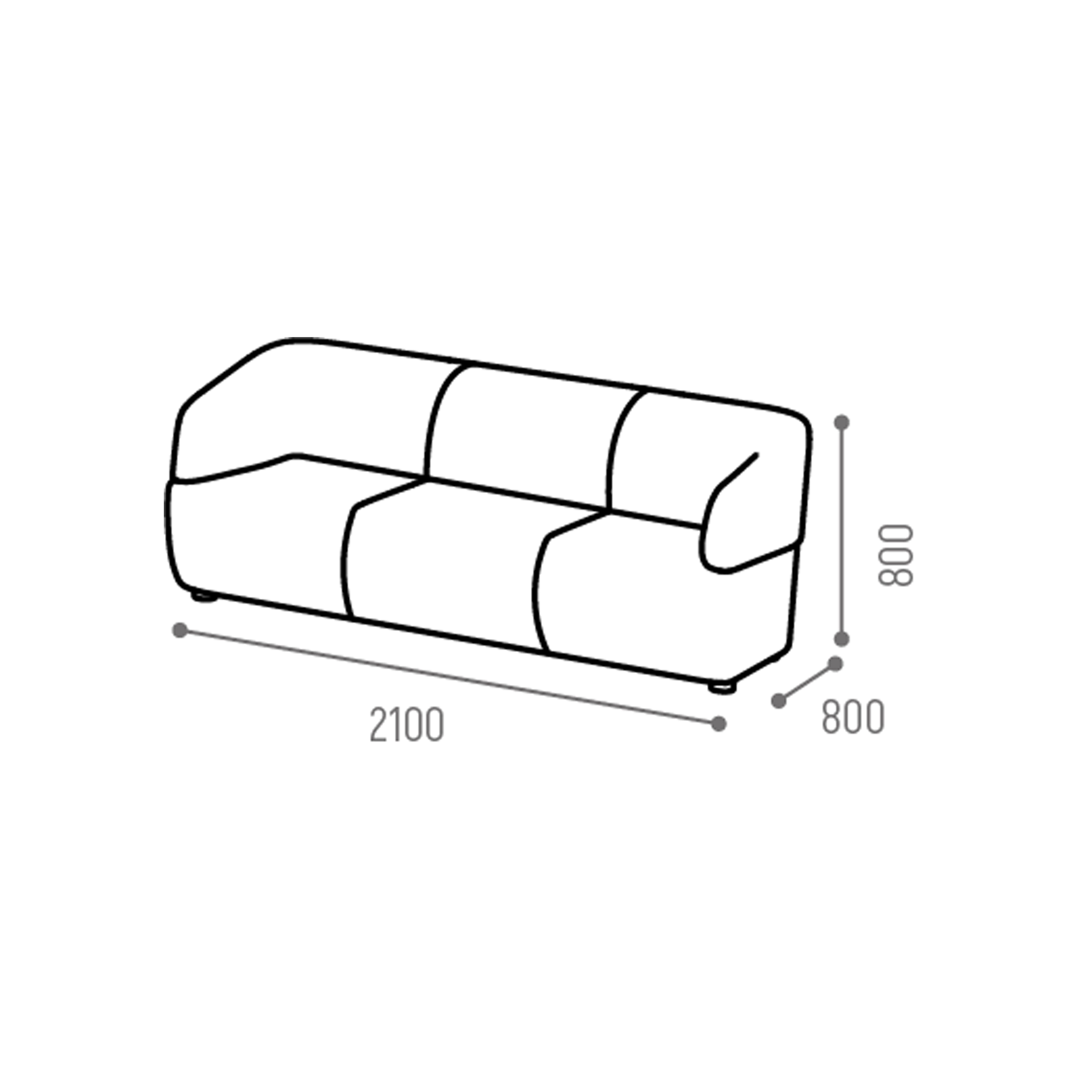 Gene - 2/3 Seater Lowback (Powerpoint option)