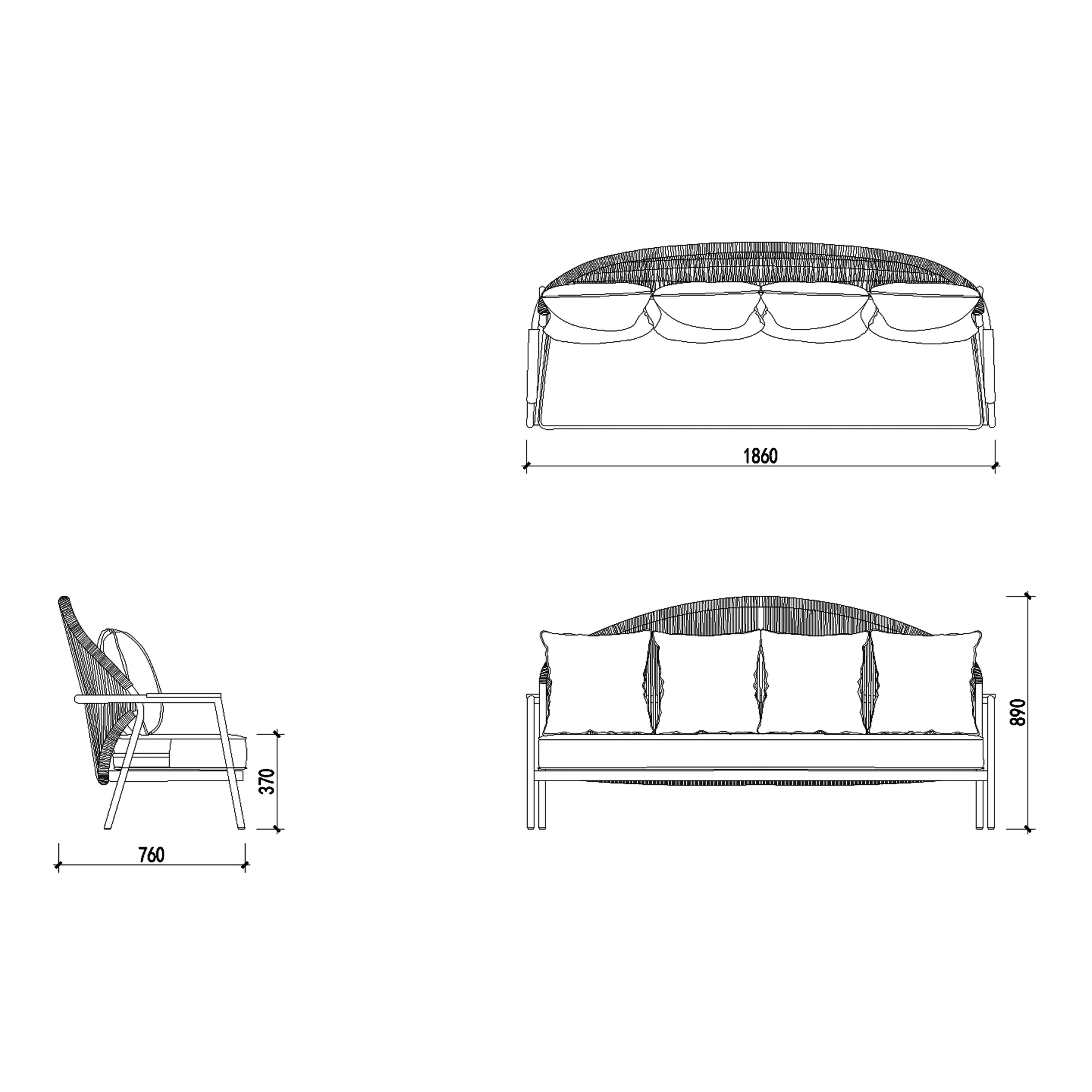 Gilda - Outdoor 2/3 Seater Sofa