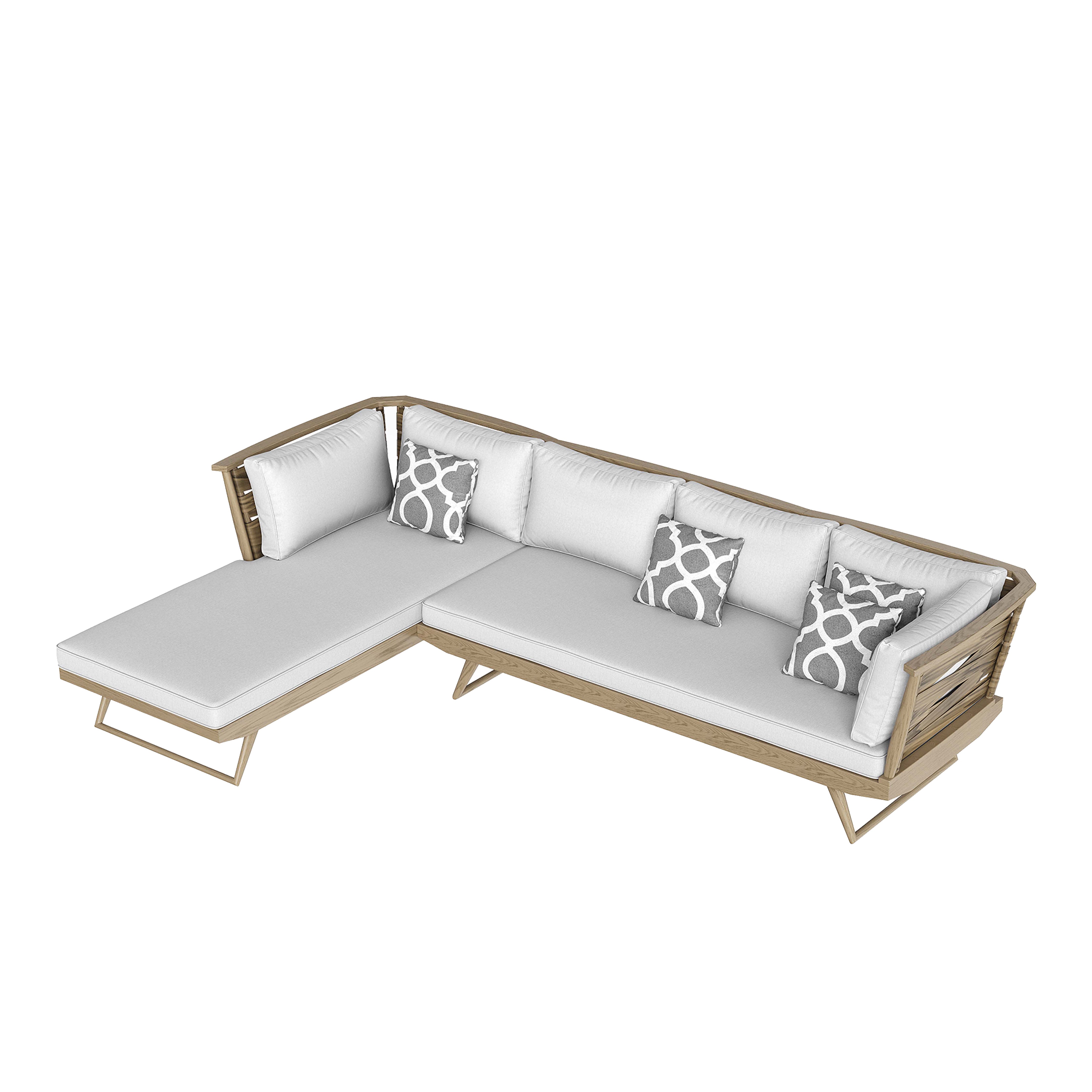 Cresida - Outdoor L-Shape Sofa