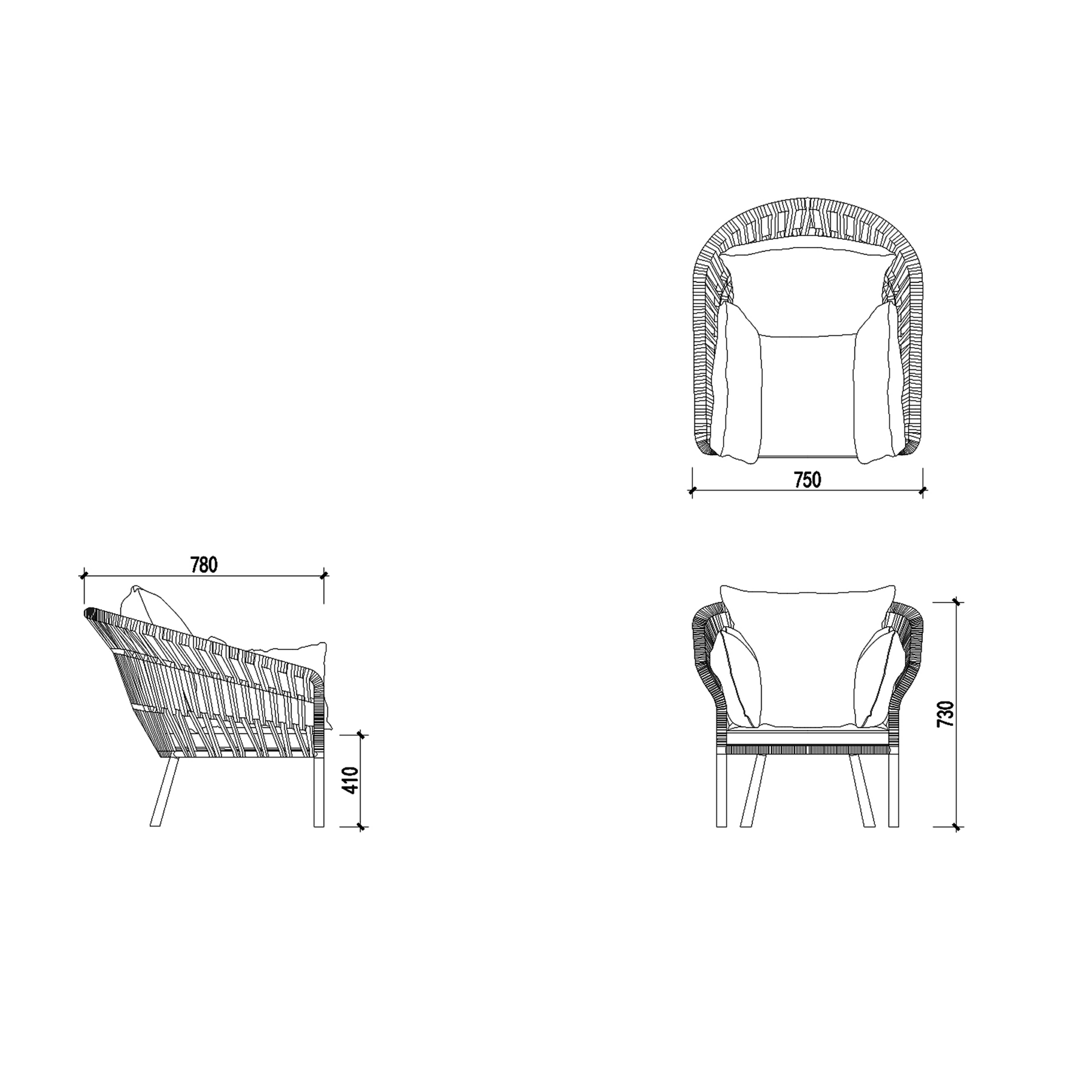 Obliq - Outdoor Lounge Chair