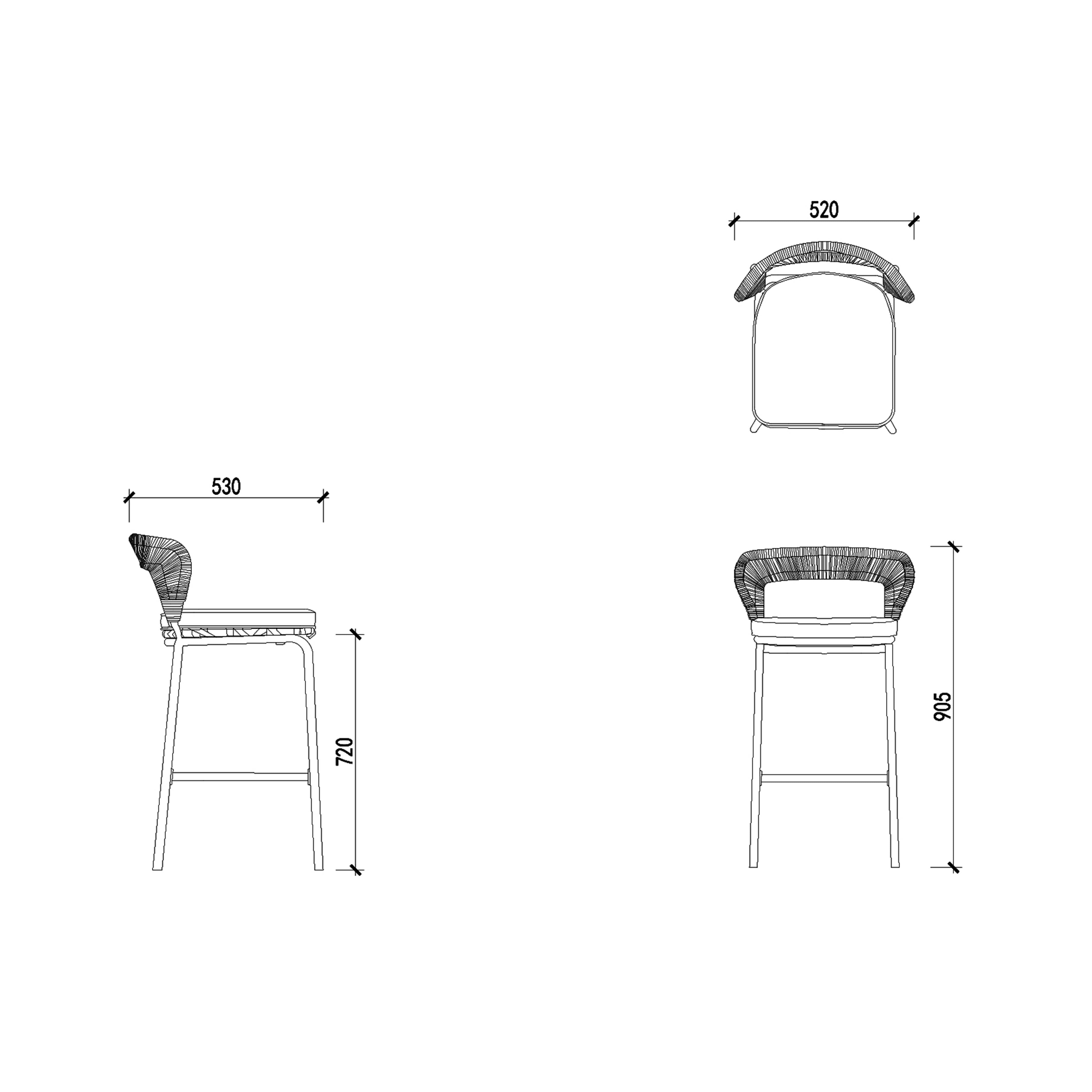 Calyra - Outdoor Bar Chair