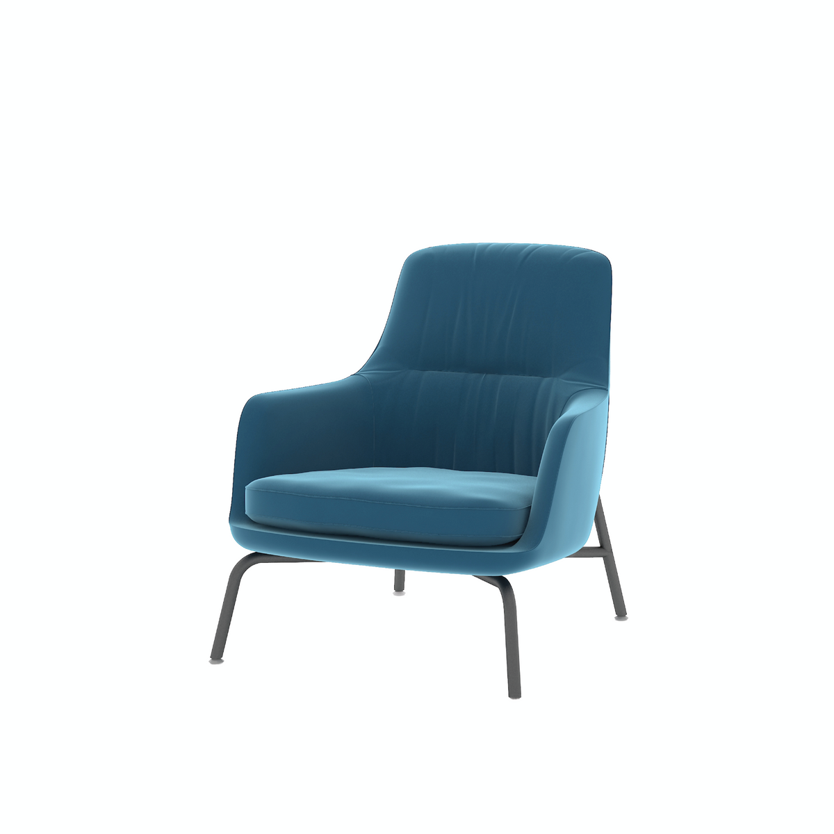 Cetacean - Lounge Chair I (Metal Base)