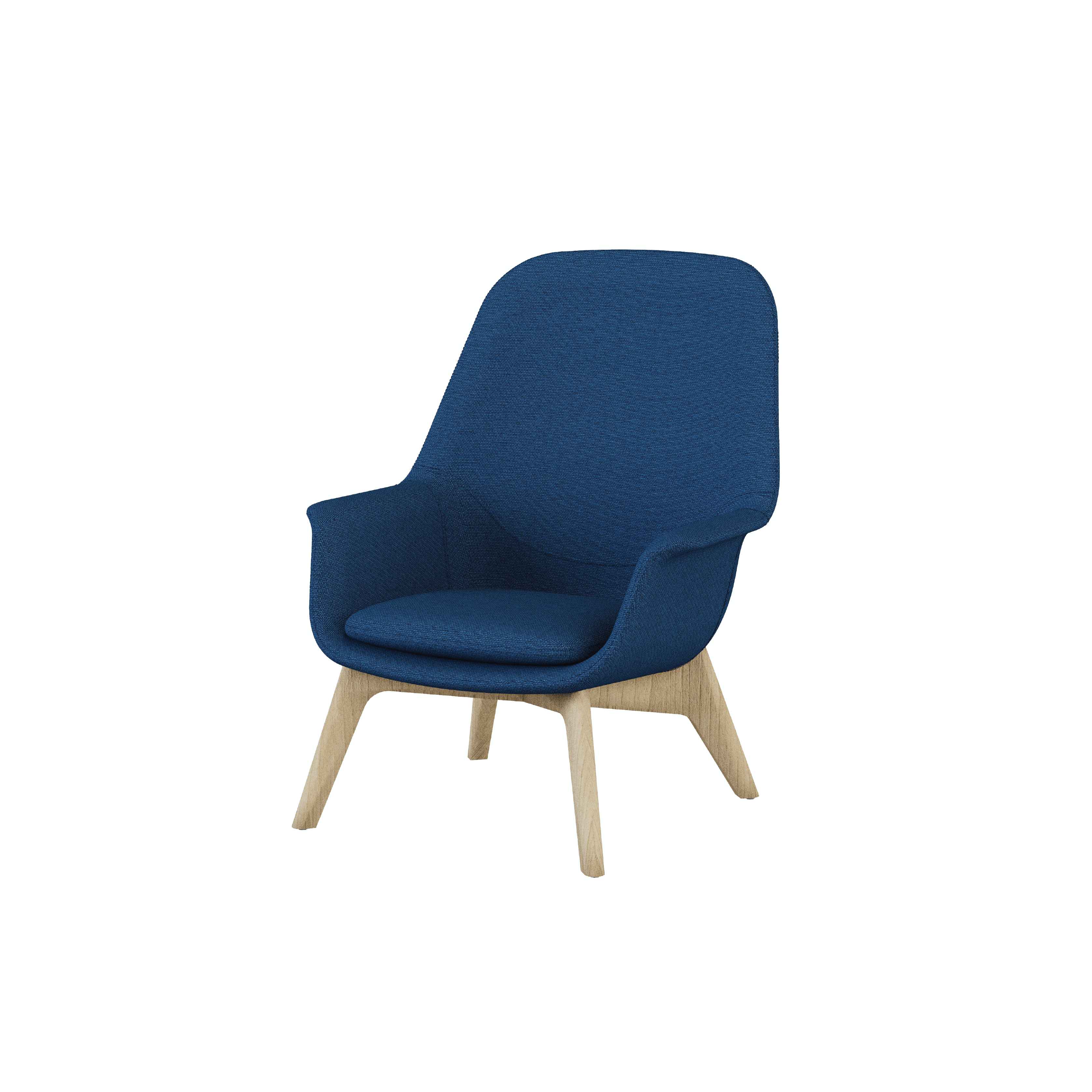 Pi-π - Lounge Chair III (Wooden Leg)