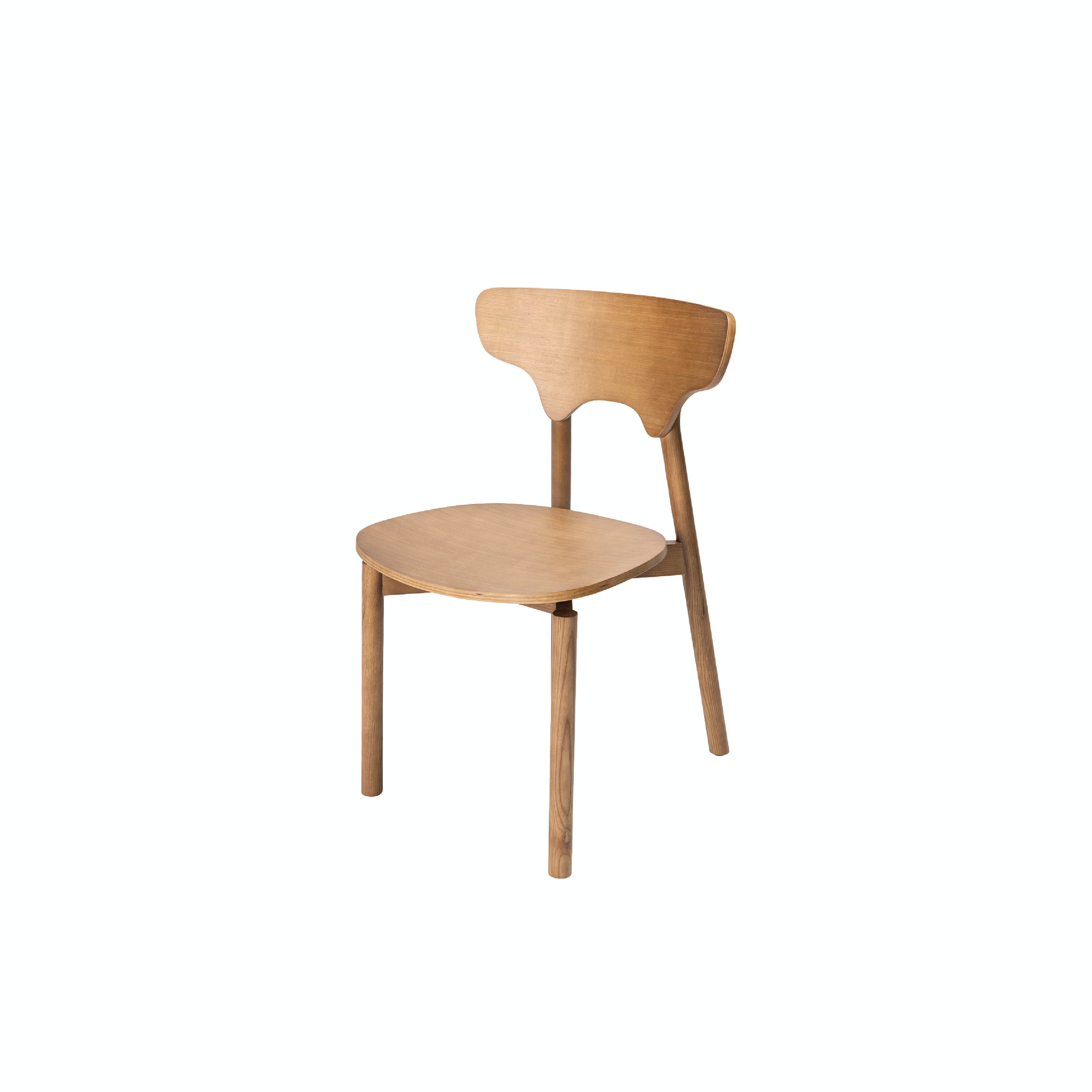 Toothy - Wooden/Steel Base Dining Chair
