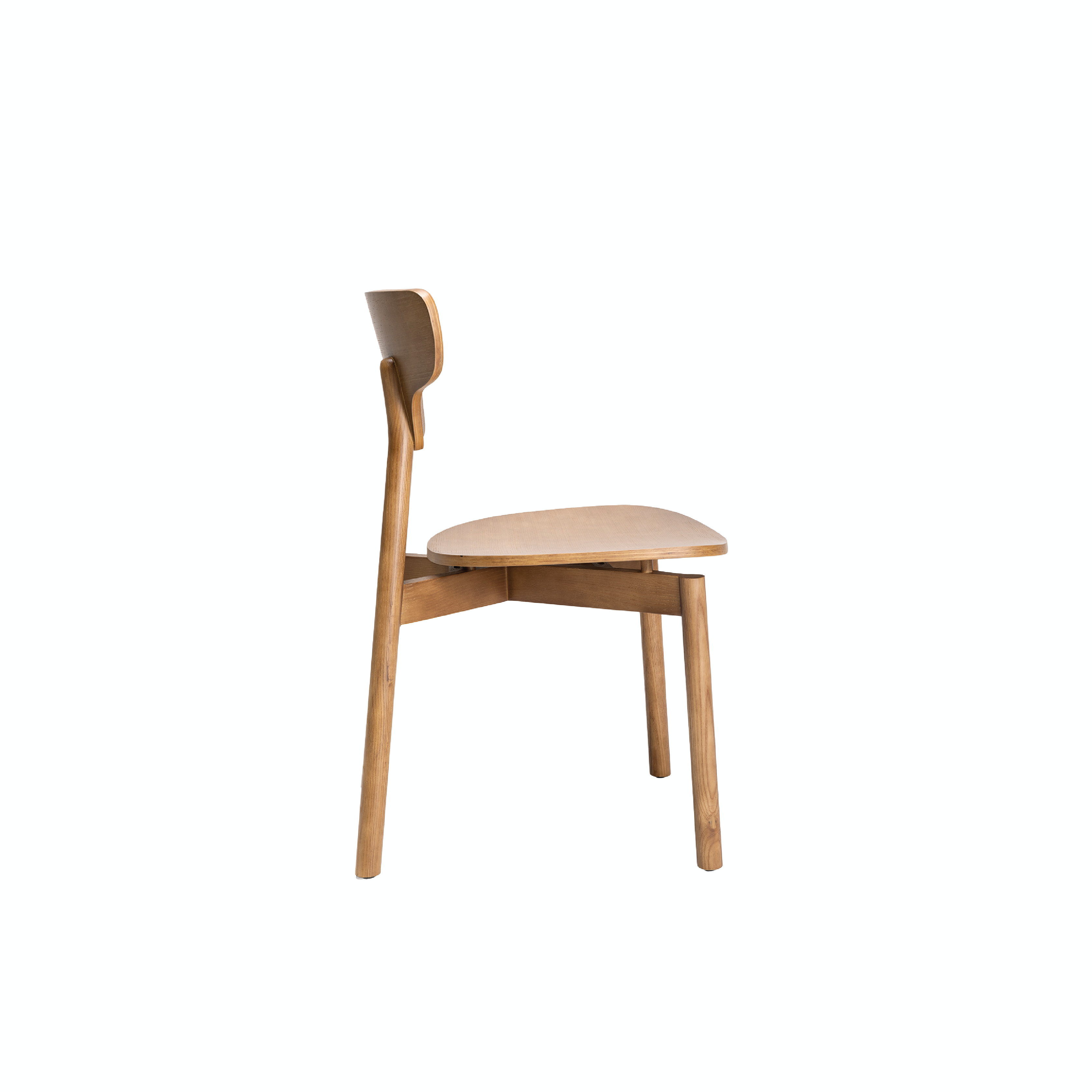Toothy - Wooden/Steel Base Dining Chair