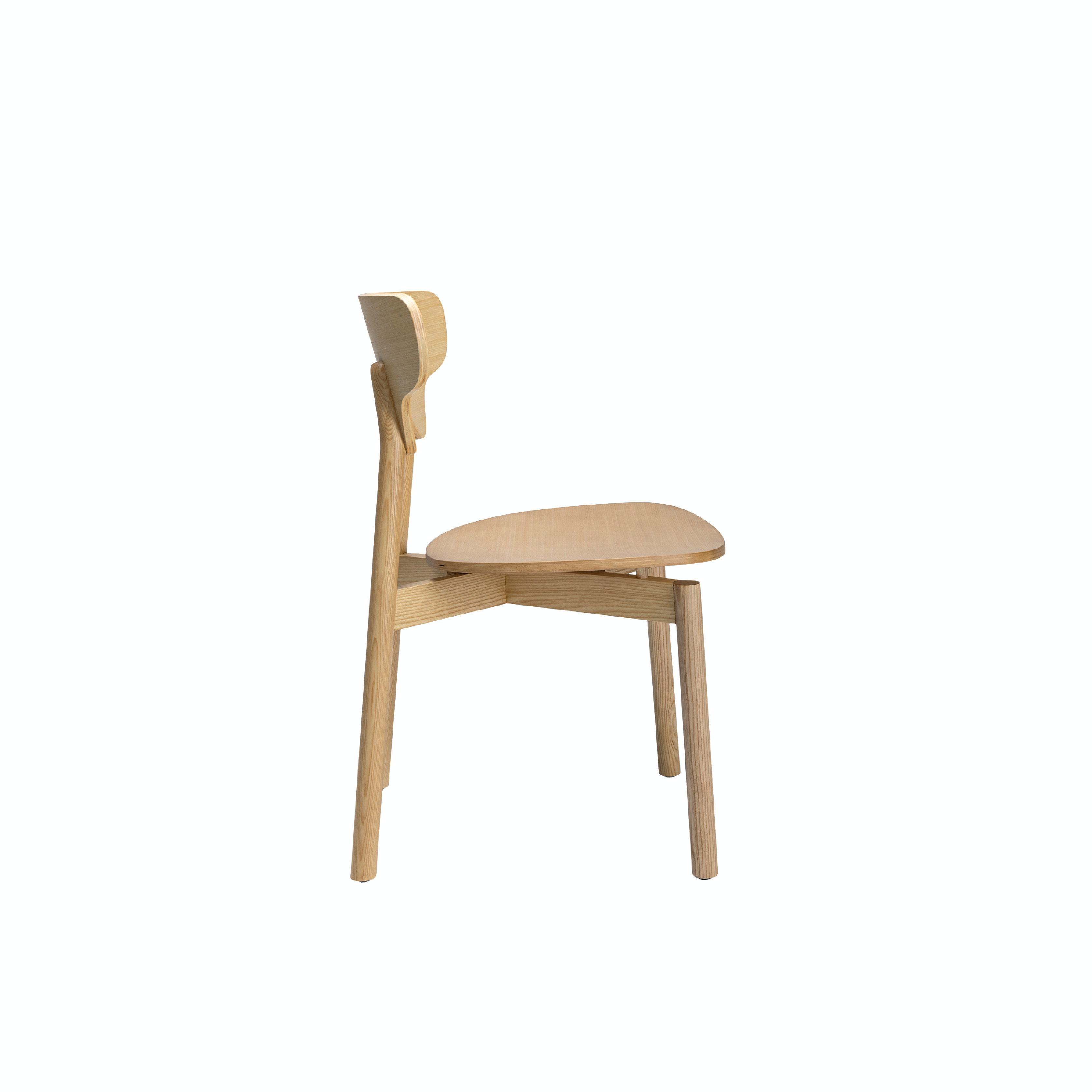 Toothy - Wooden/Steel Base Dining Chair