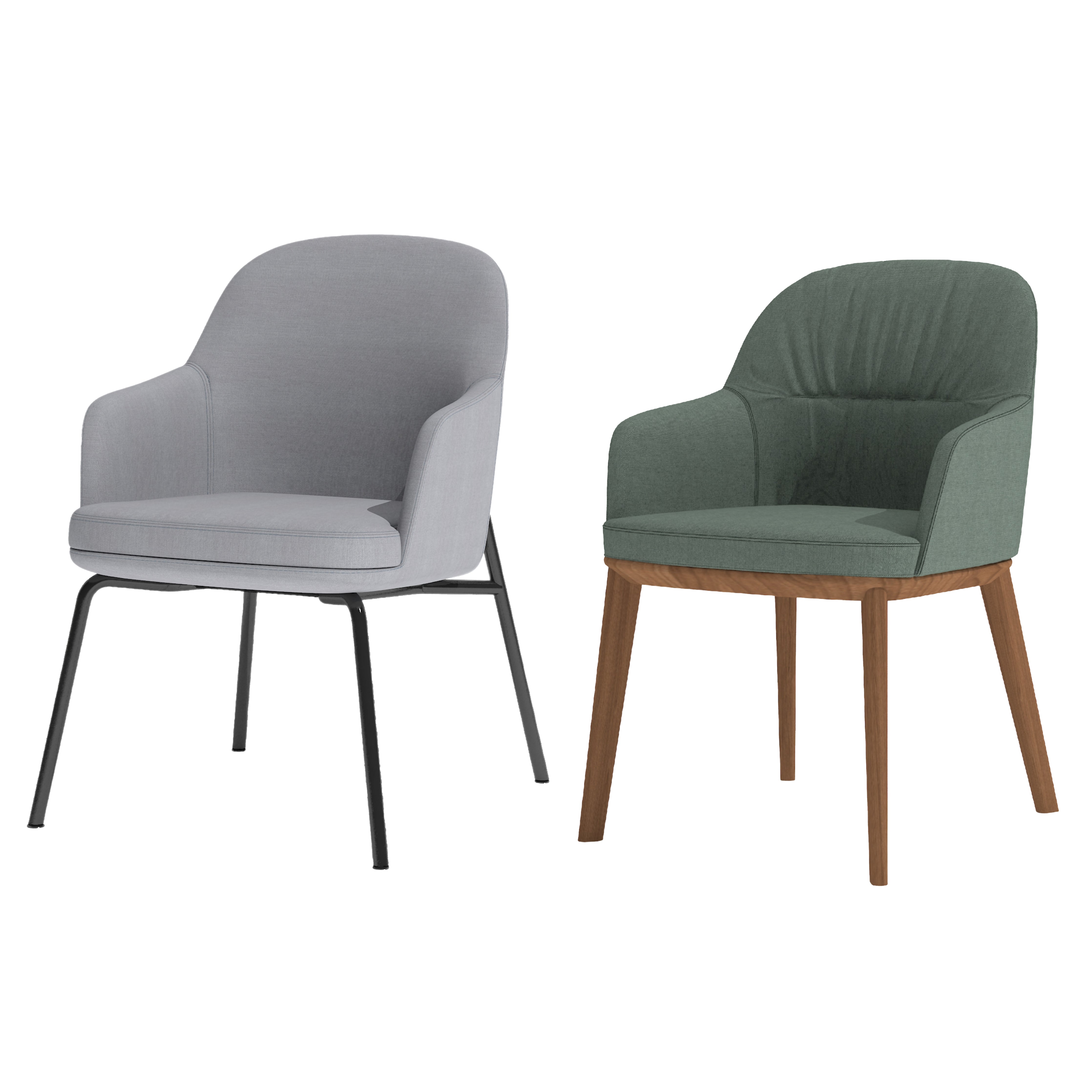 Cetacean - Dining Chair with armrest