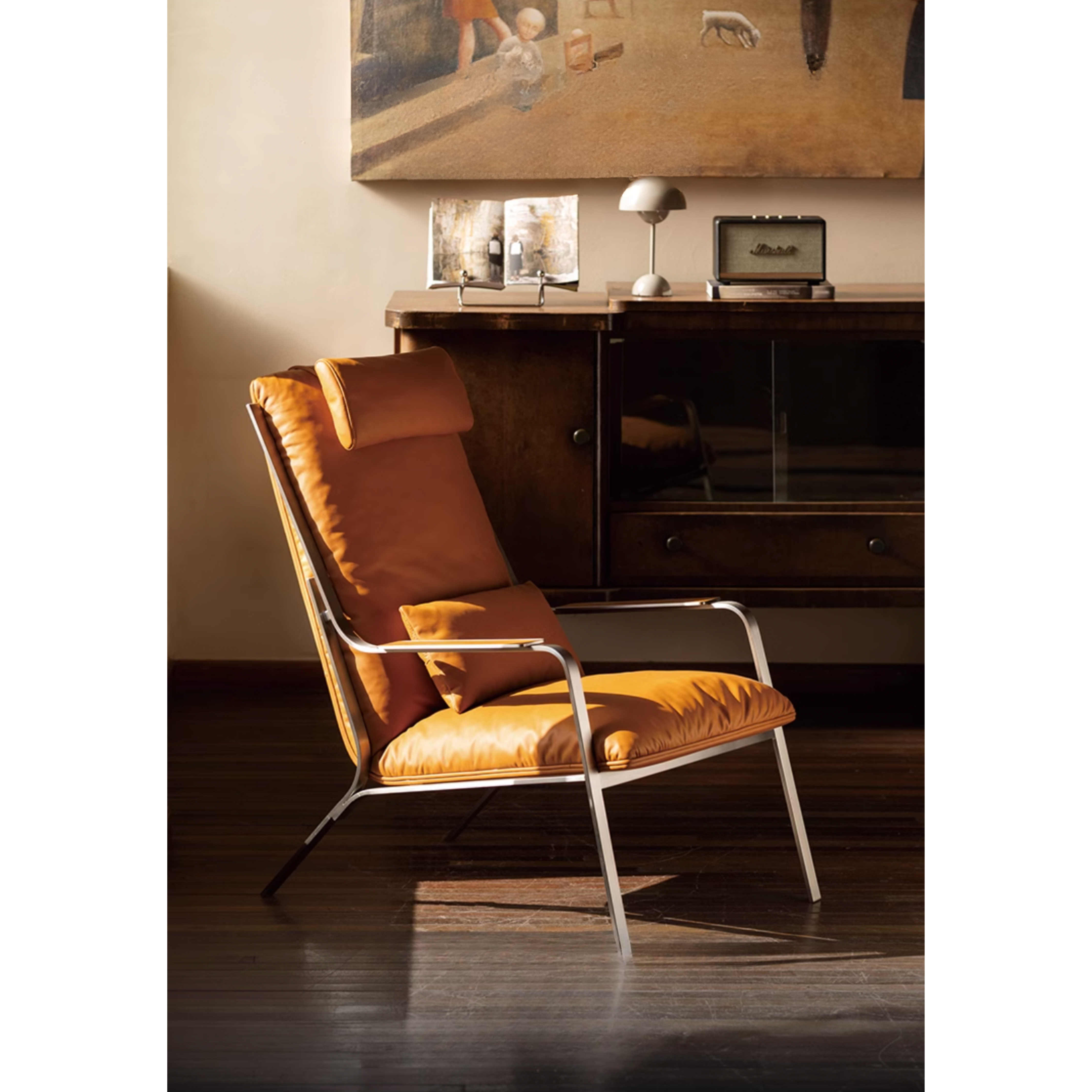 Lean - Lounge Chair (Genuine Leather)