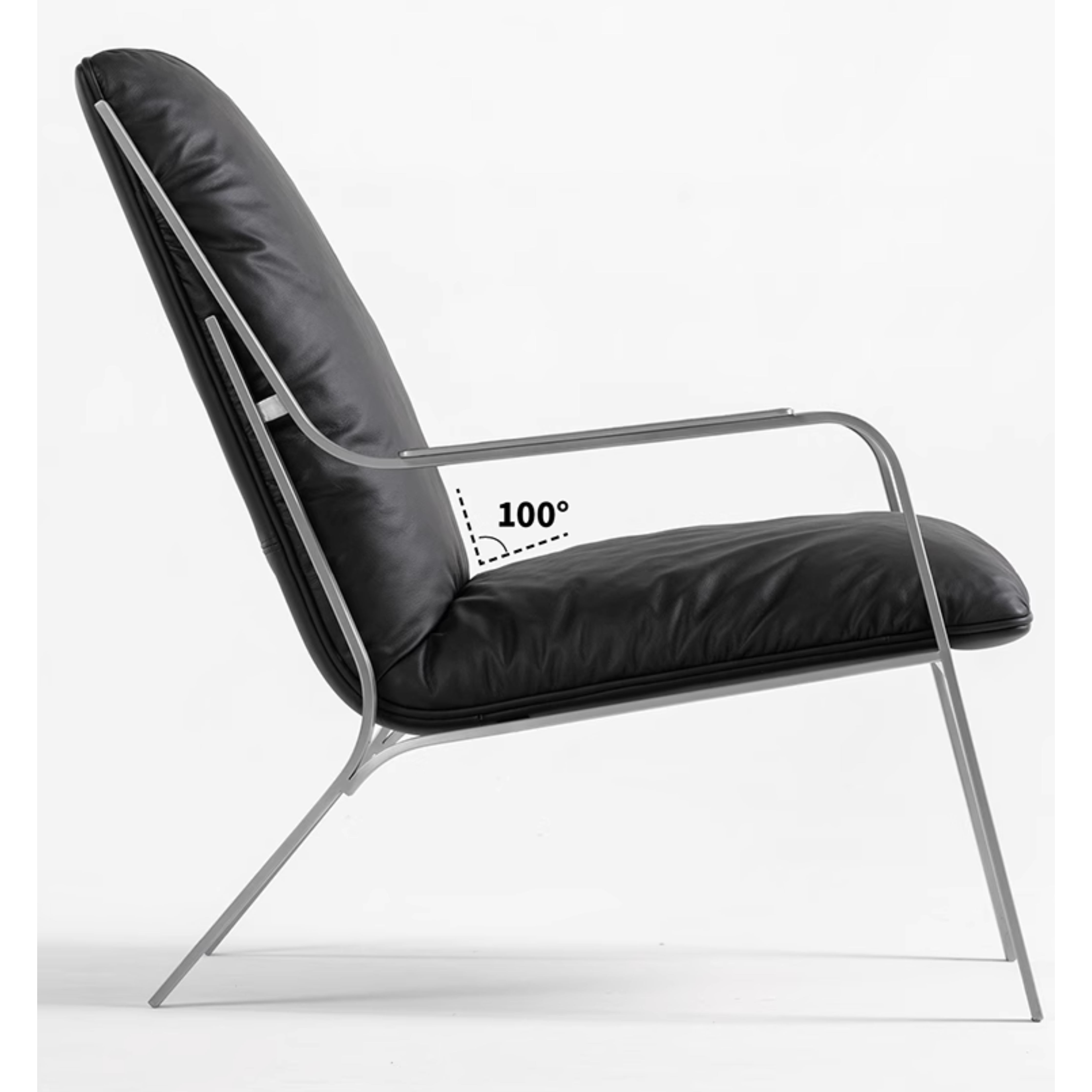 Lean - Lounge Chair (Genuine Leather)