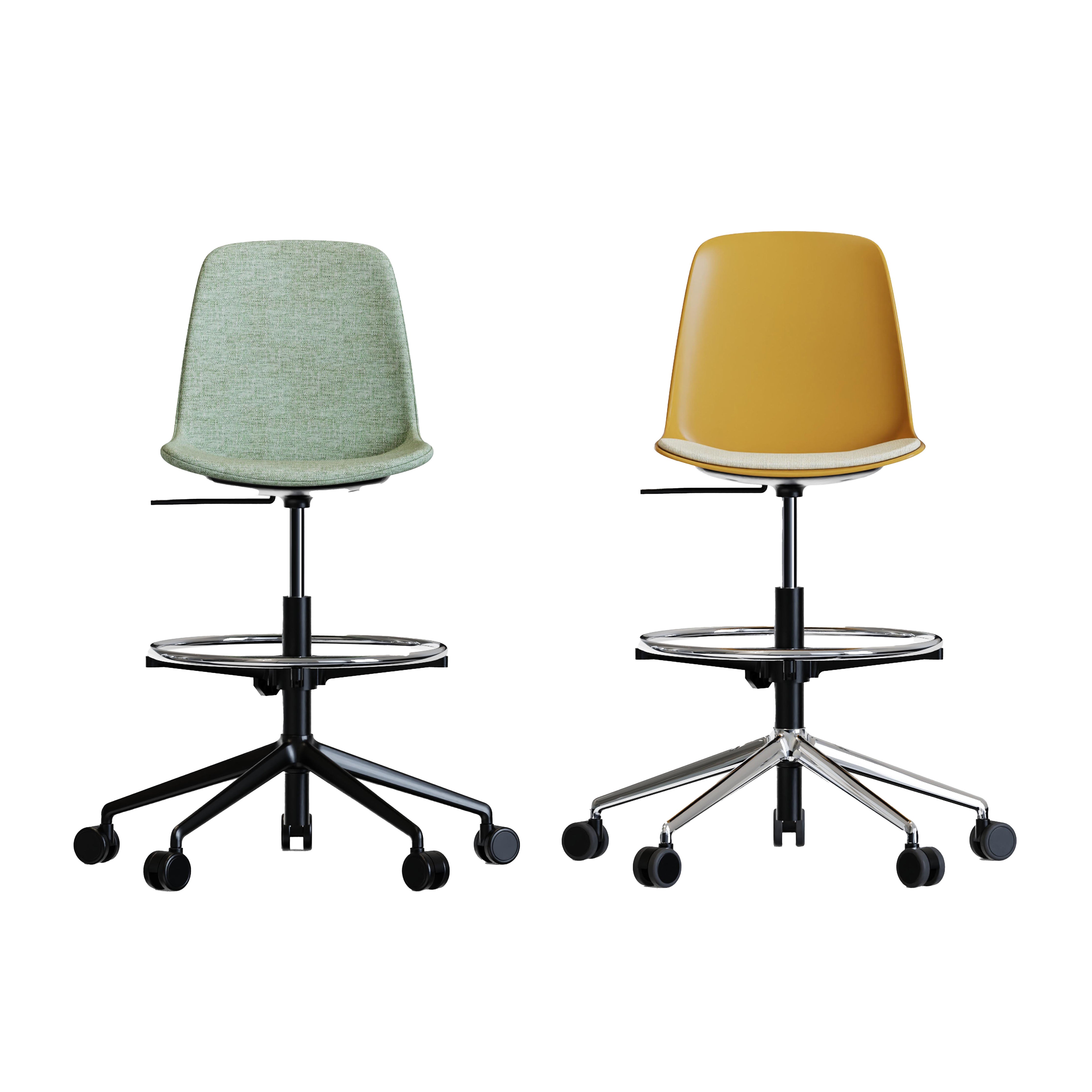 Lite - Office Bar Chair (with Round Footrest)
