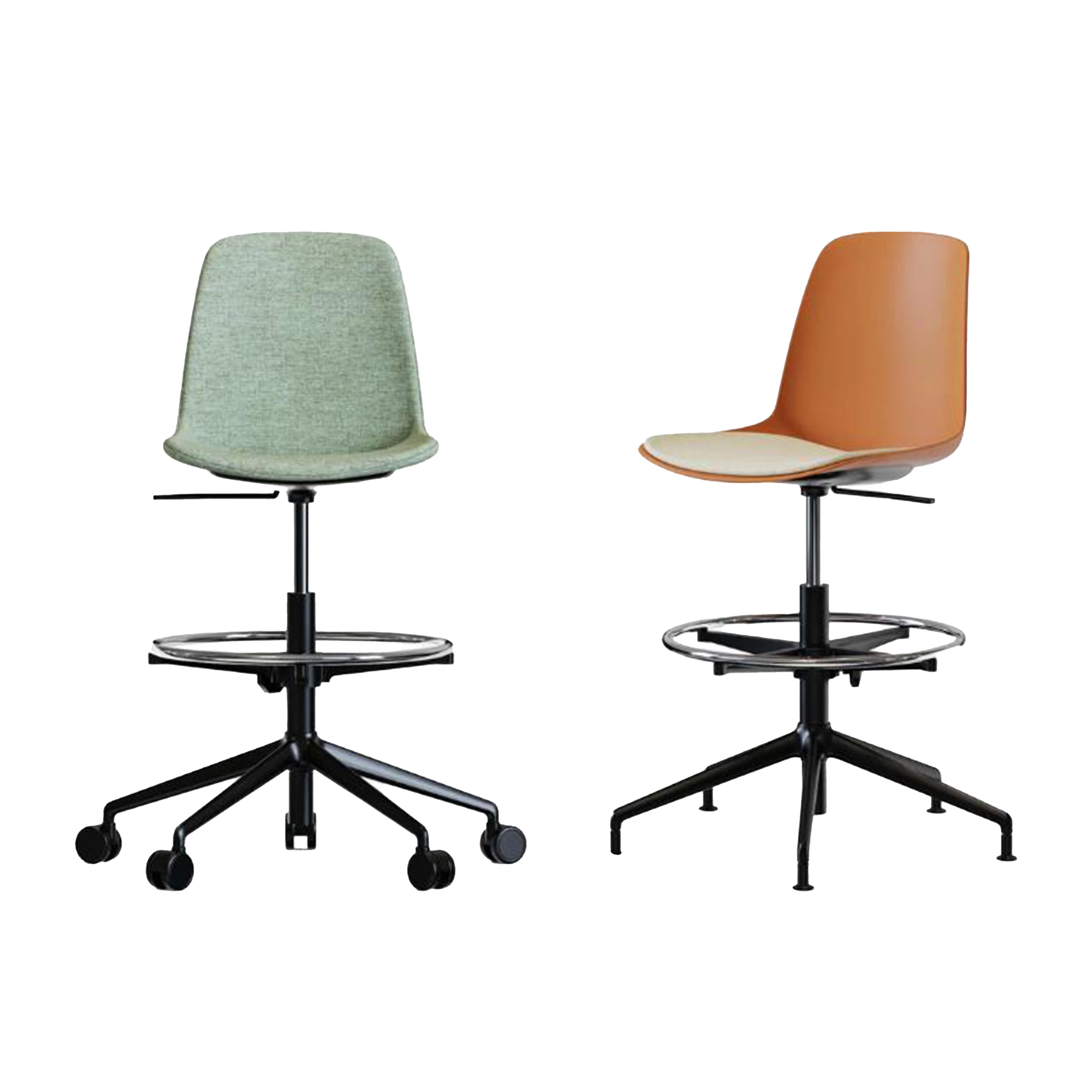 Lite - Office Bar Chair (with Round Footrest)