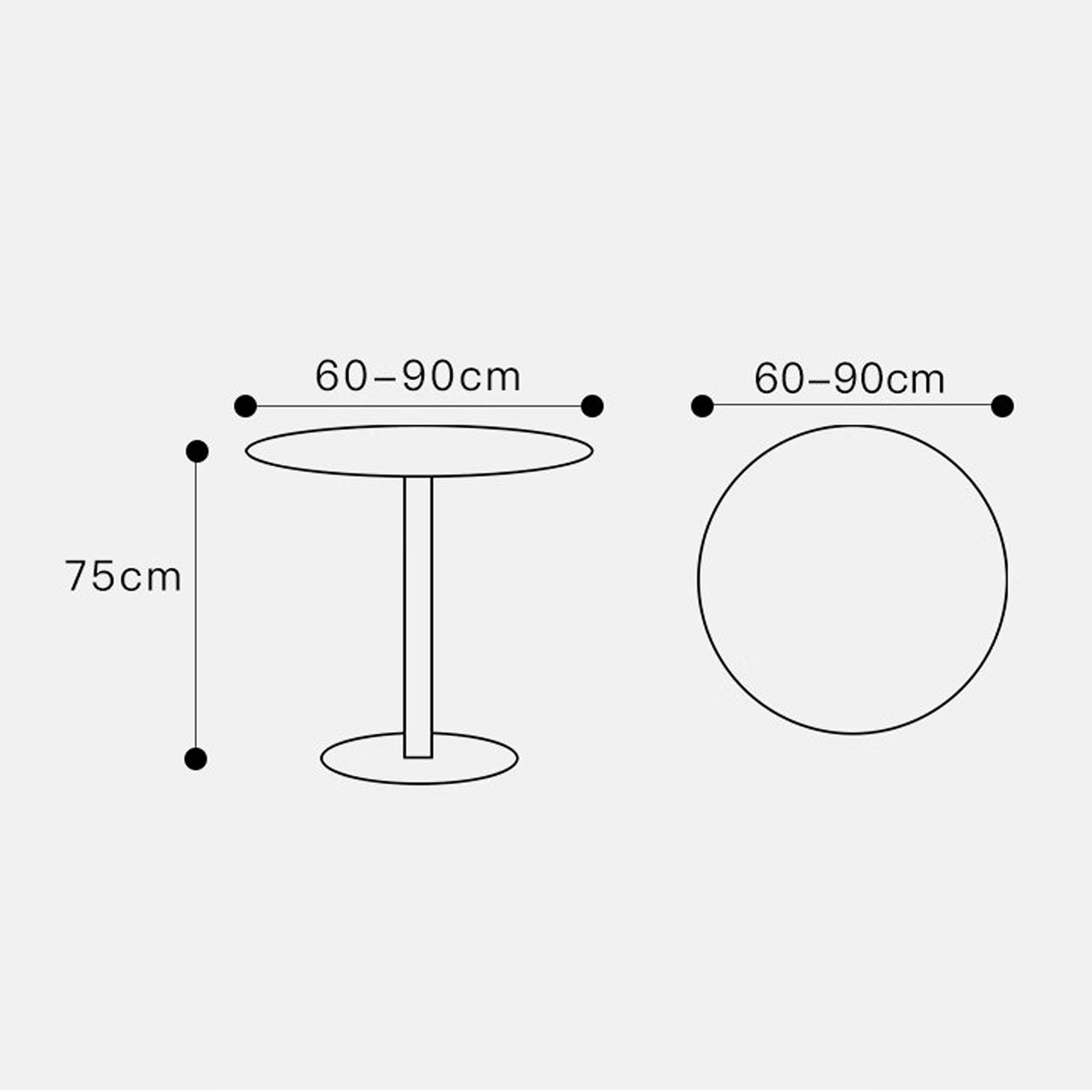 9.0 Table - Sintered Stone Round Dining Table