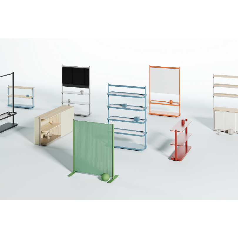 RAVO - Low Shelving Rack with Castors