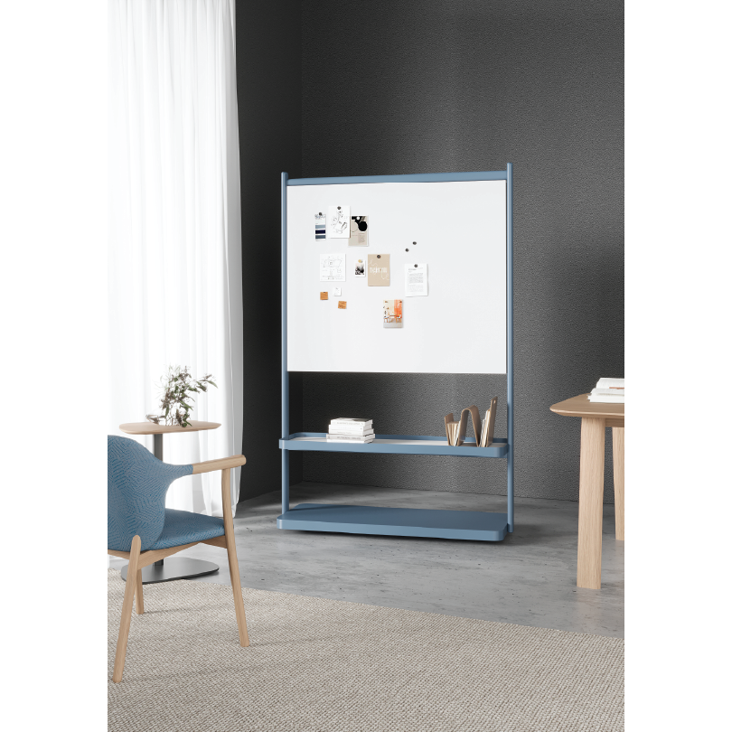 RAVO - White Board/TV Stand with Castors