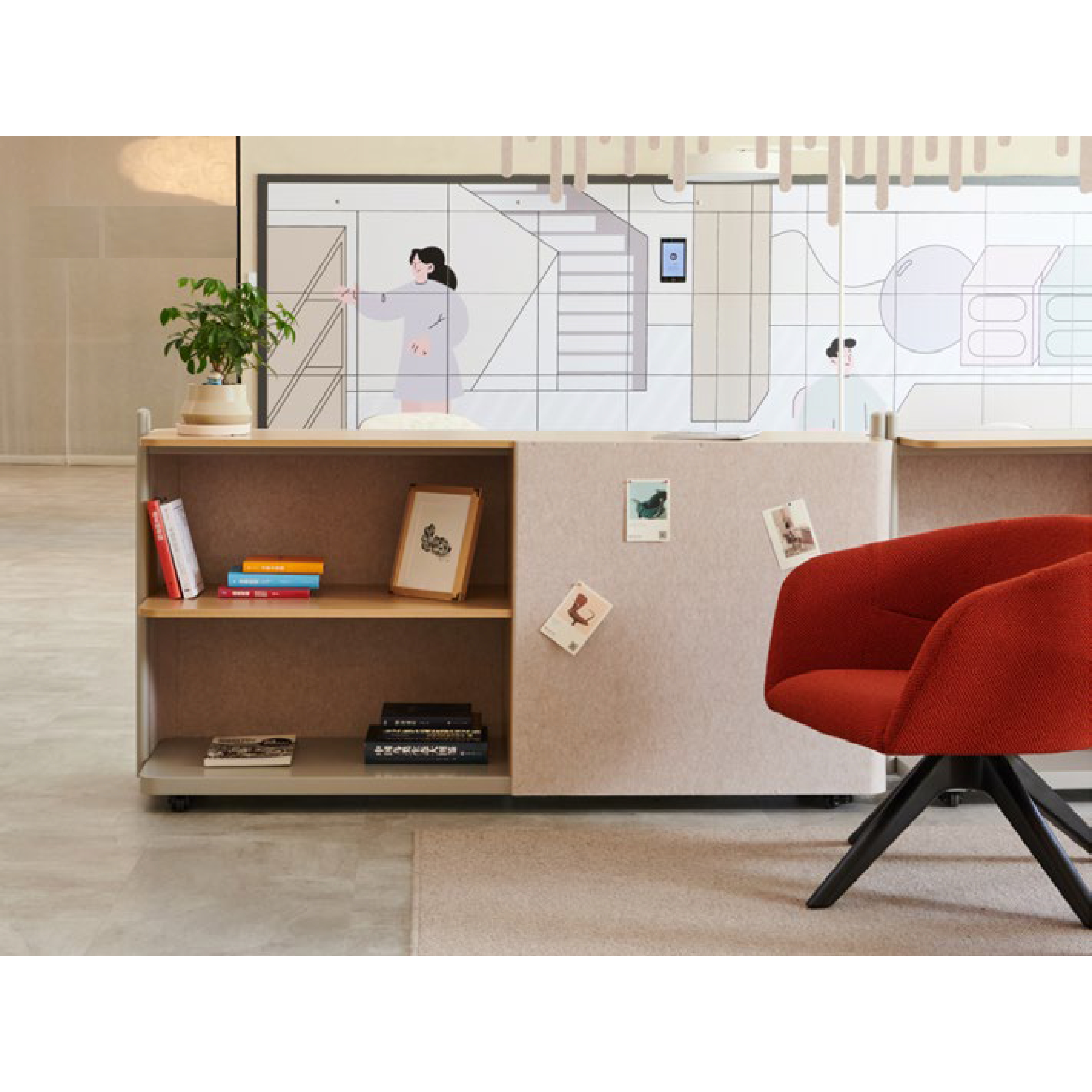 RAVO - Pin-Board Console with Castors